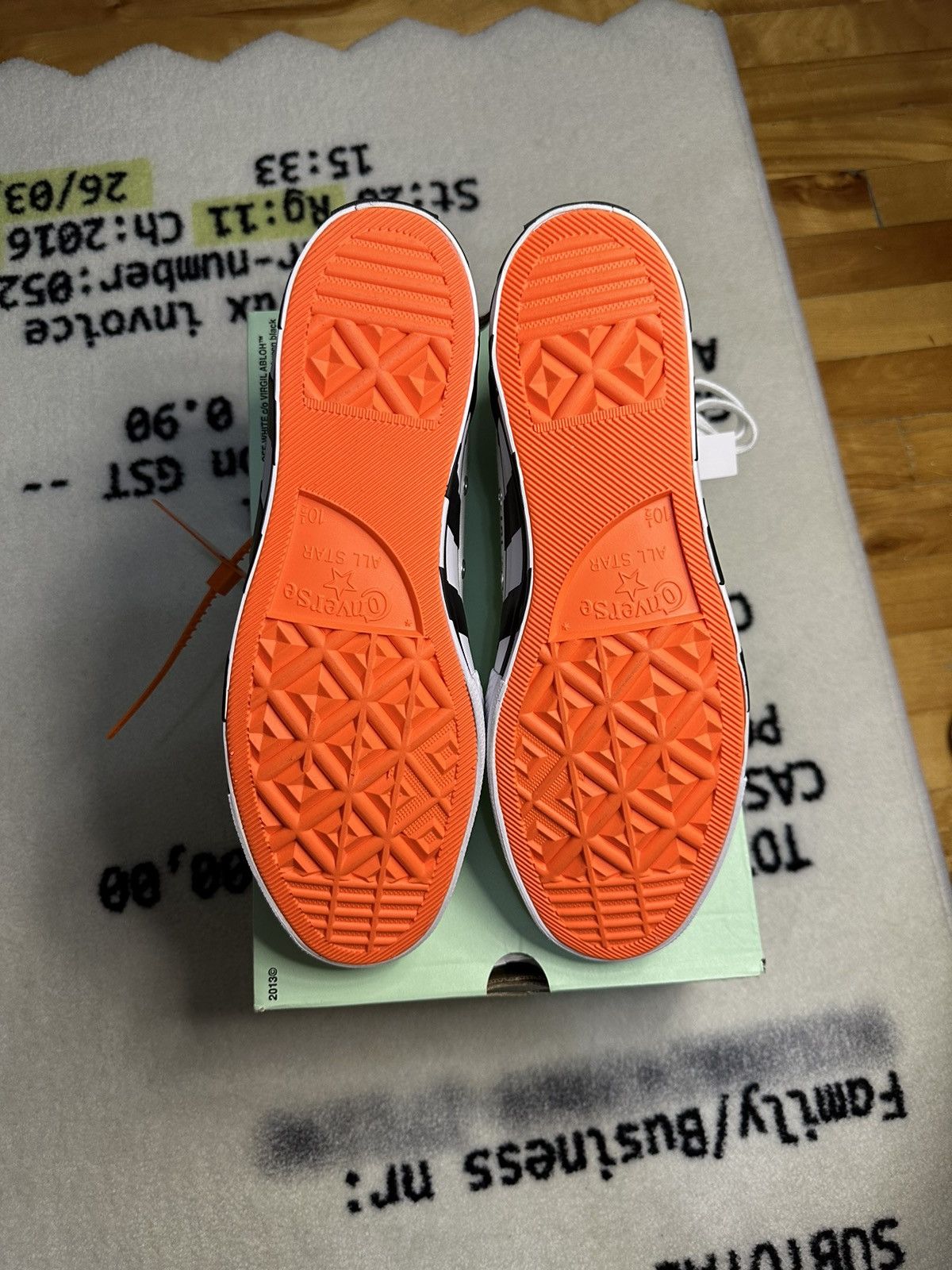Converse × Off-White × Virgil Abloh Converse Chuck Taylor All Star 70 Hi Off-White Size US 10.5 / EU 43-44 - 5 Thumbnail