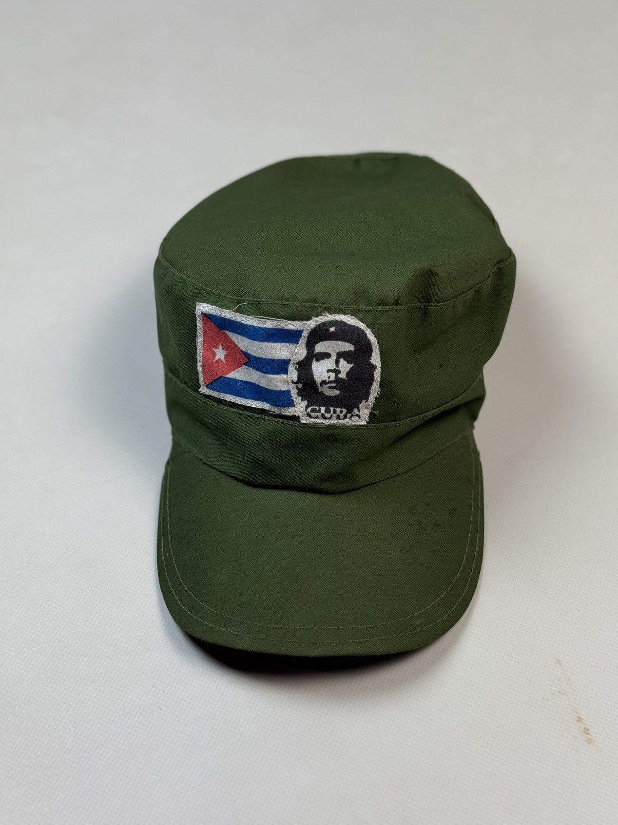 Vintage Che Guevara Cuban Flag Vintage Military Army Strapback Cap Size ONE SIZE - 4 Thumbnail