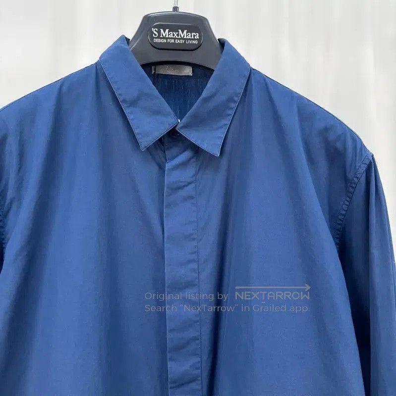 Dior Dior Blue Embroidered Long Sleeve Shirt . Size US S / EU 44-46 / 1 - 3 Thumbnail