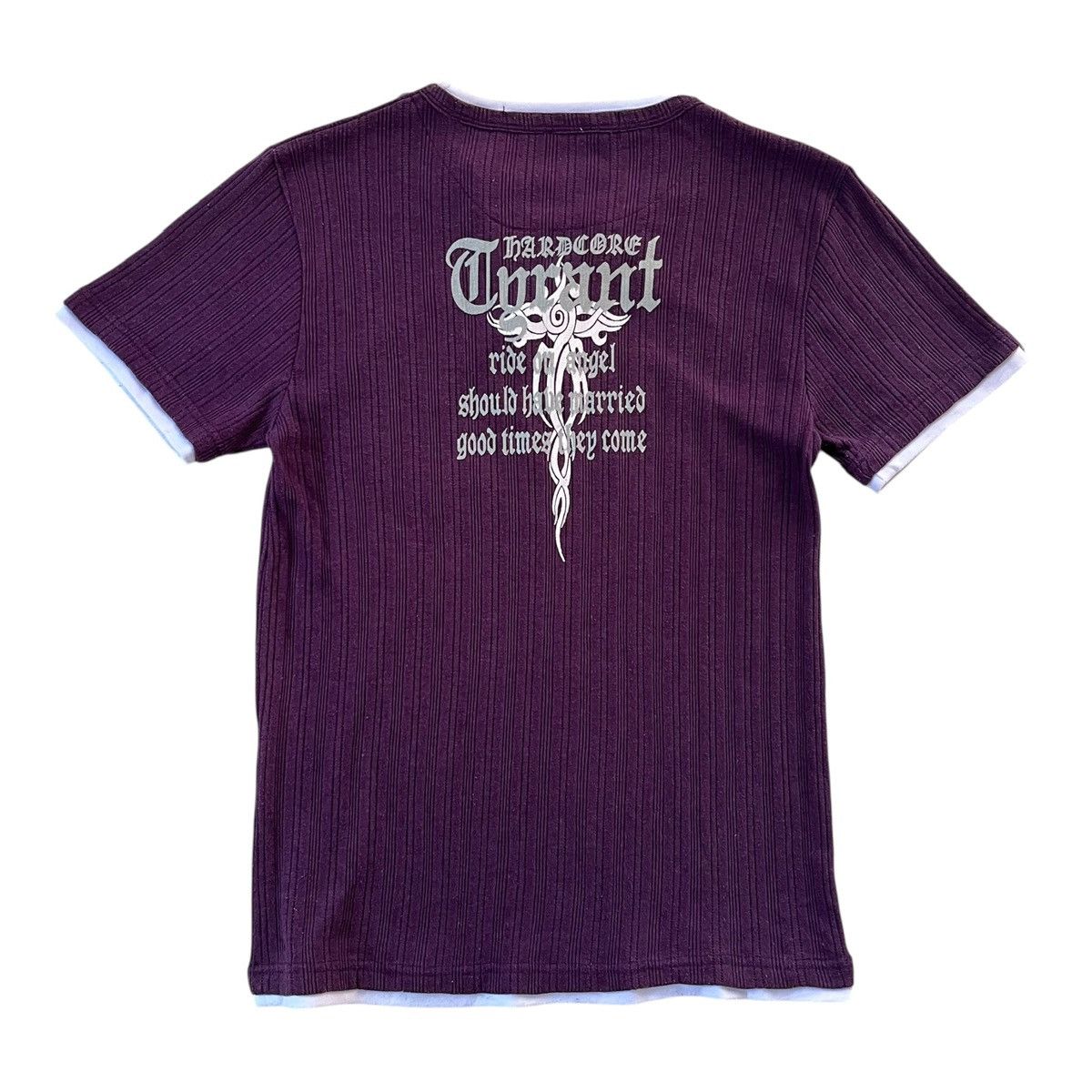 If Six Was Nine JapaneseTribal Poem Lace Up ifsixwasnine style Tee Size US M / EU 48-50 / 2 - 4 Thumbnail