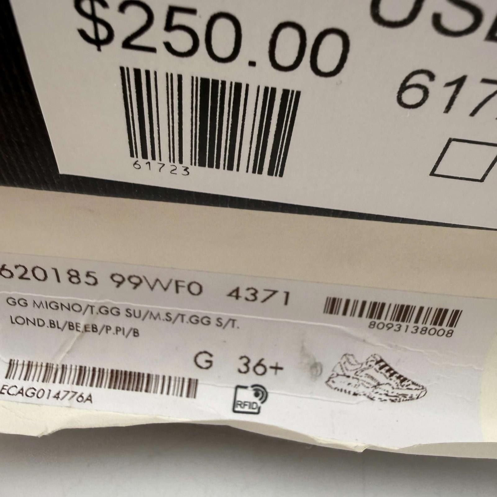 Gucci Gucci GG Rhyton Beige White Pink 36.5EU Used with Box 620185 Size US 6.5 / EU 39-40 - 10 Thumbnail