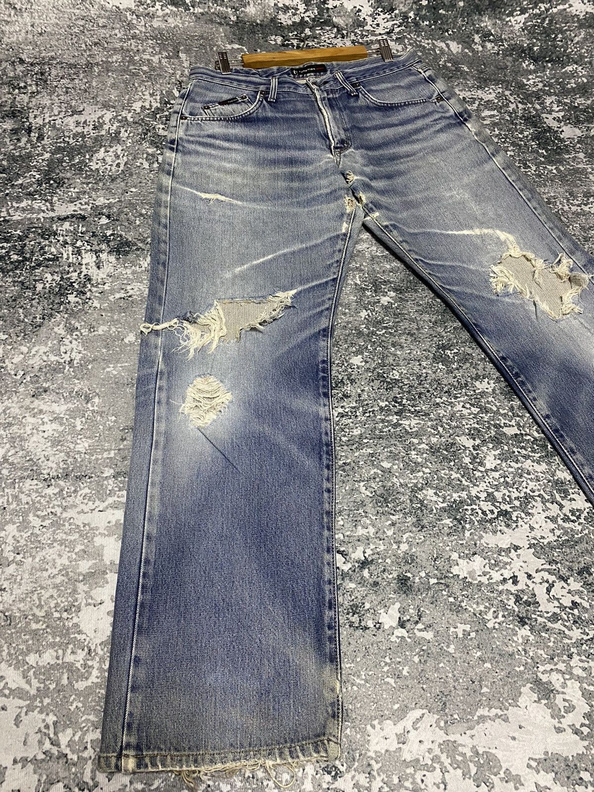 Edwin × Vintage Vintage Edwin E Function Distressed Denim Jeans Size US 34 / EU 50 - 4 Thumbnail