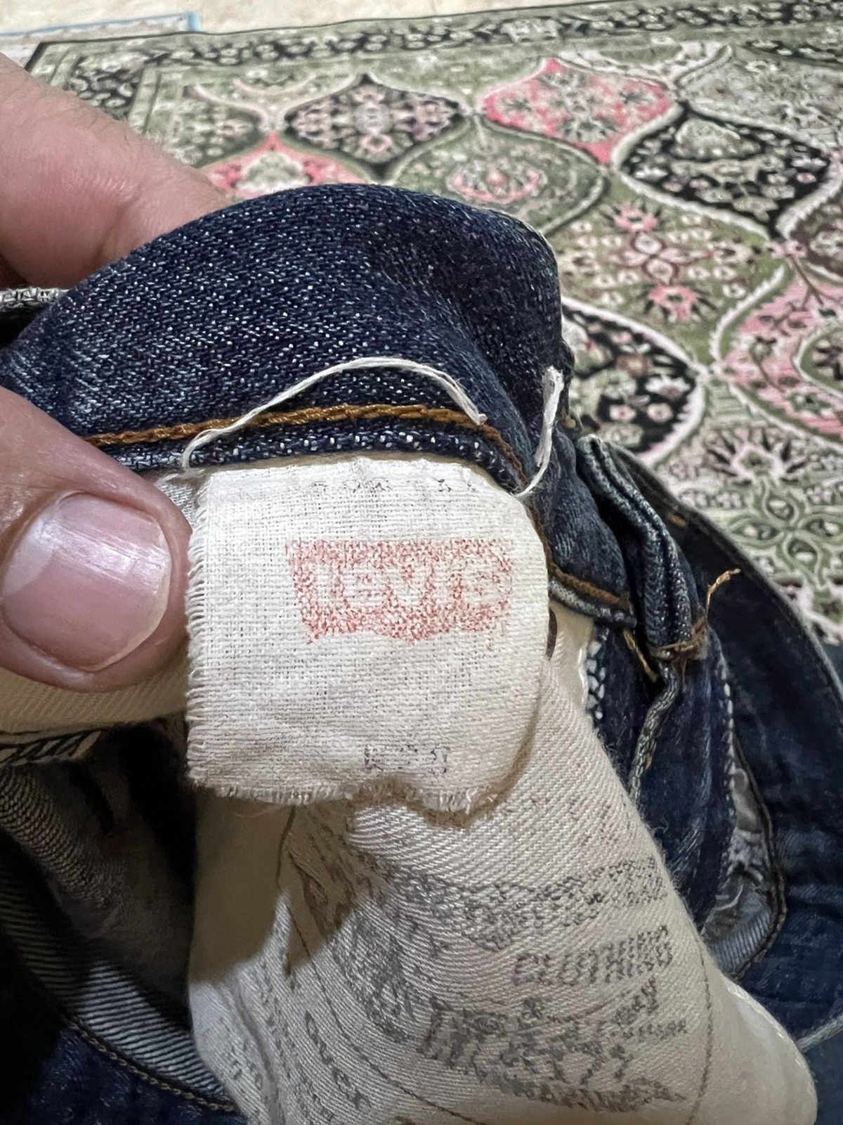 Levi's VINTAGE LEVIS 502 BIG E SELVEDGE DISTRESSED MUD WASH JEANS Size US 28 / EU 44 - 21 Thumbnail