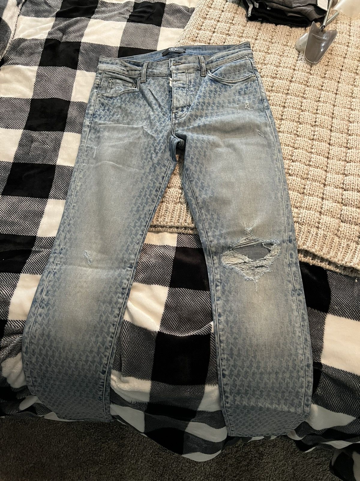 image of Amiri Jeans X Playboy in Blue, Men's (Size 32)