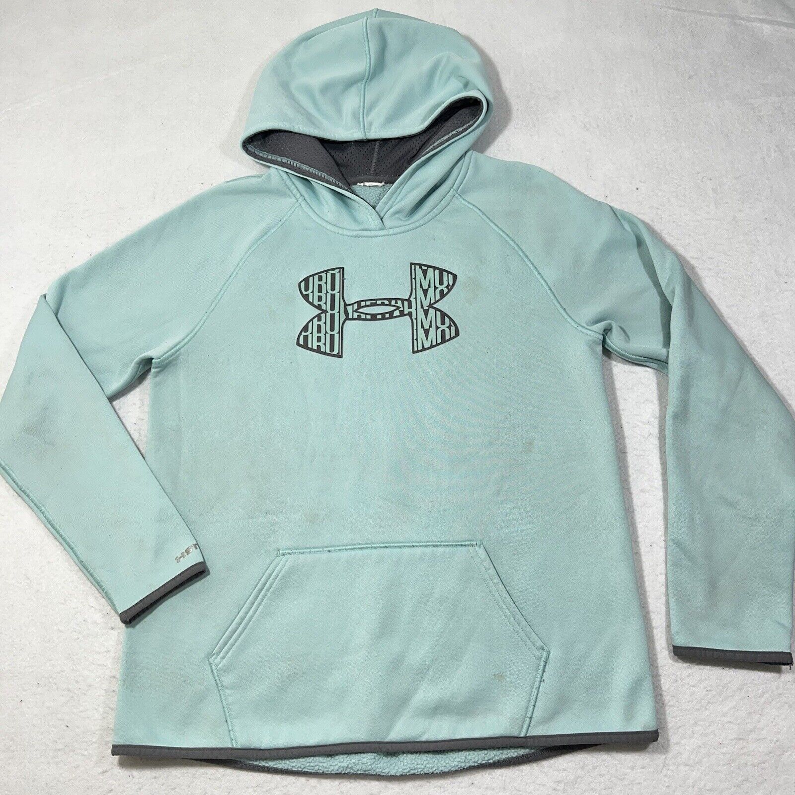 Under Armour Under Armour Small Loose Fit Fleece Lined Blue Hoodie Size S / US 4 / IT 40 - 1 Thumbnail