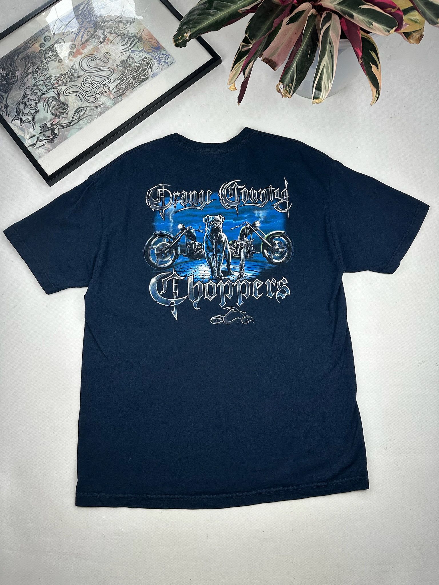 West Coast Choppers Vintage Y2K Orange County Choppers Graphic Tee Size US XL / EU 56 / 4 - 1 Thumbnail