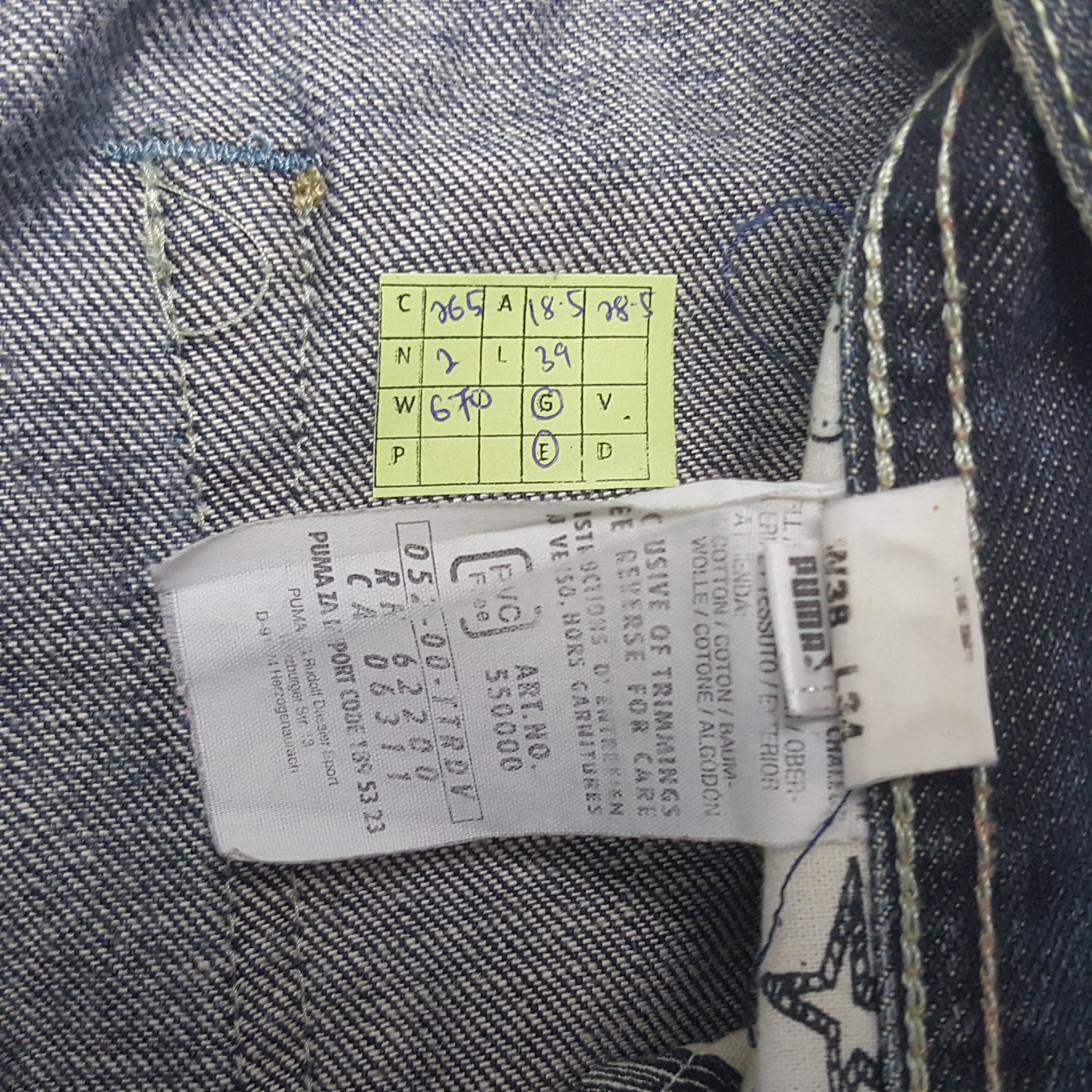 Evisu × Puma × Vintage Vintage Evisu Puma Japanese Brand Daicock Custom Denim Jeans Size US 37 - 8 Thumbnail