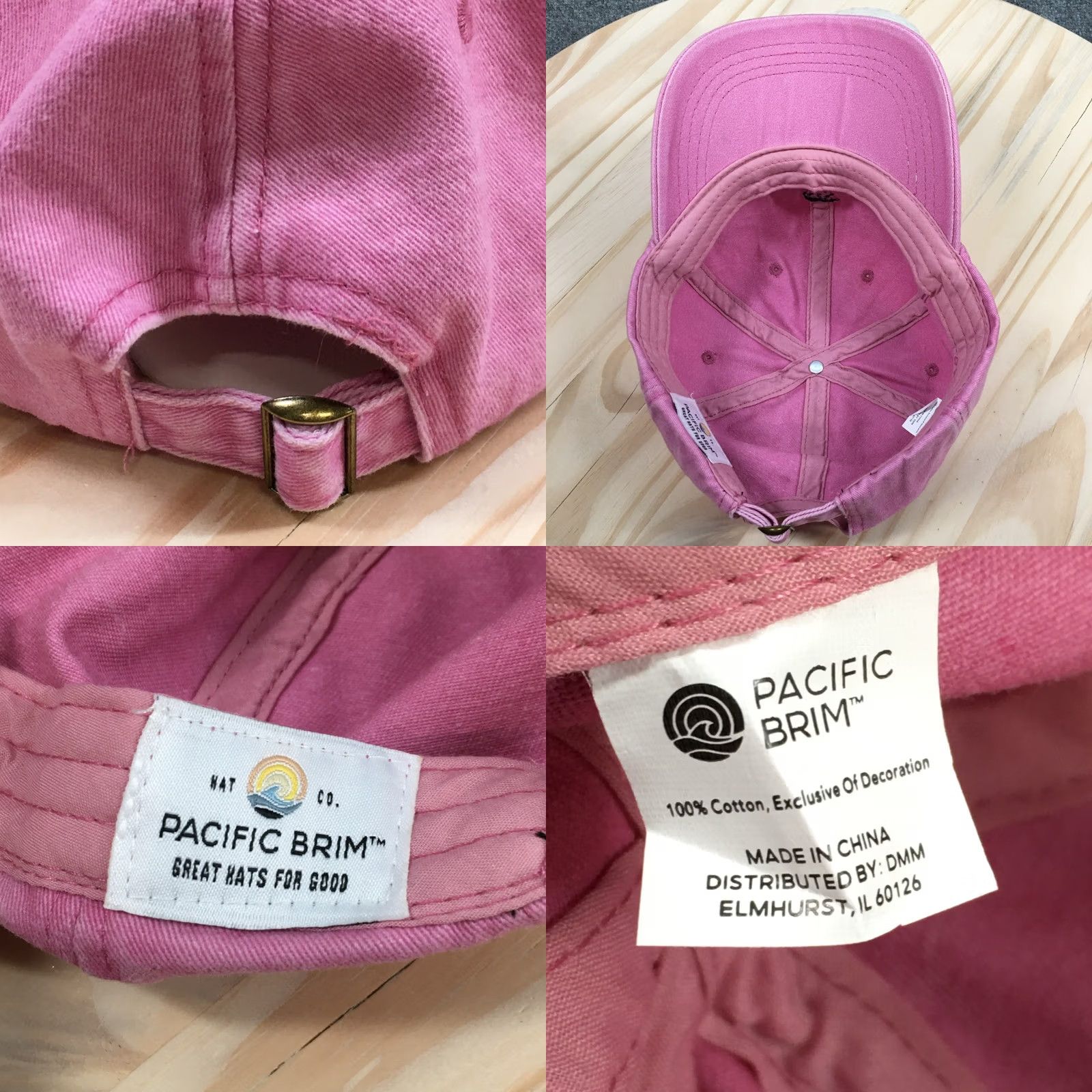 Logo 7 Pacific Brim Mama Bear Baseball Cap Womens Pink OS Curved Brim Embroidered Logo Size ONE SIZE - 8 Thumbnail