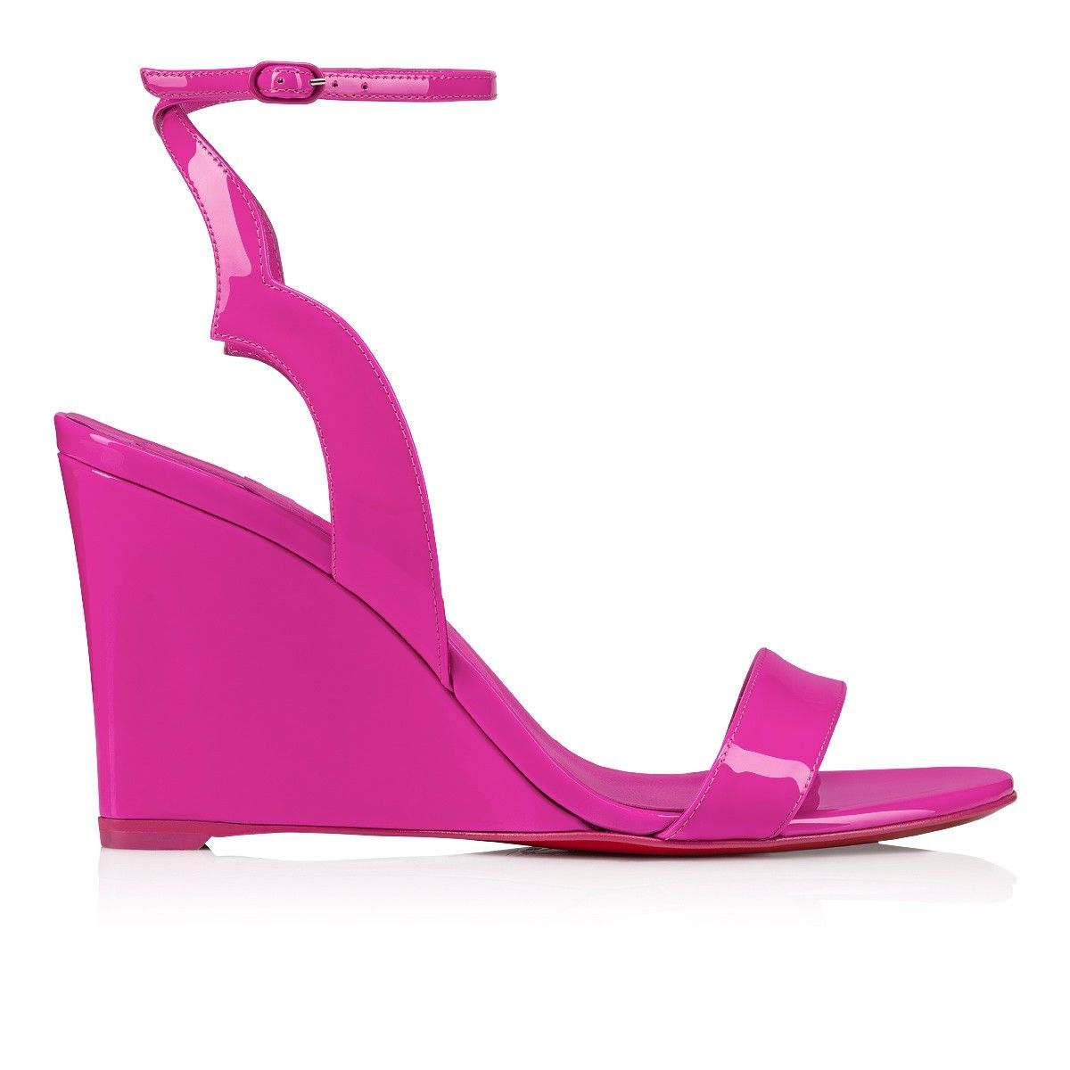 Christian Louboutin Zeppa Chick 85mm Fuchsia Size US 9 / IT 39 - 1 Thumbnail