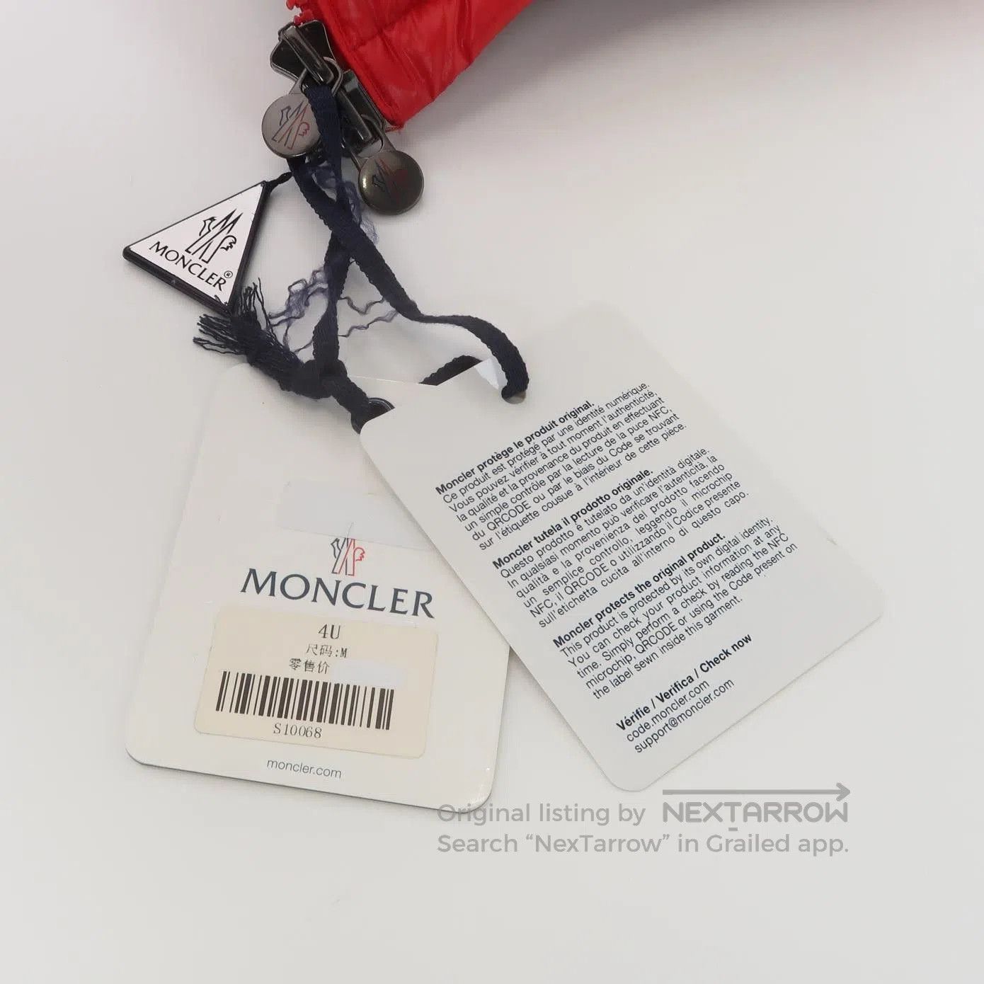 Moncler Moncler Red Hooded Down Jacket Size M. Size US XS / EU 42 / 0 - 2 Thumbnail