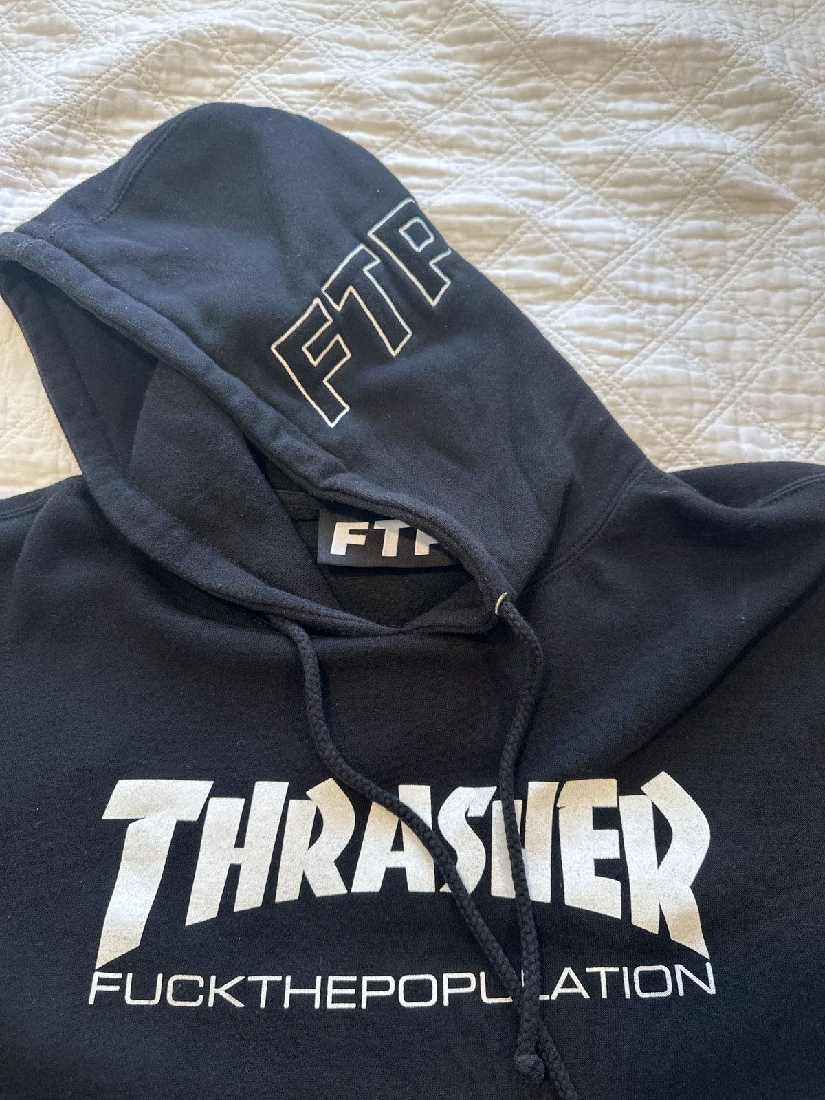 Fuck The Population Thrasher Hoodie | Grailed