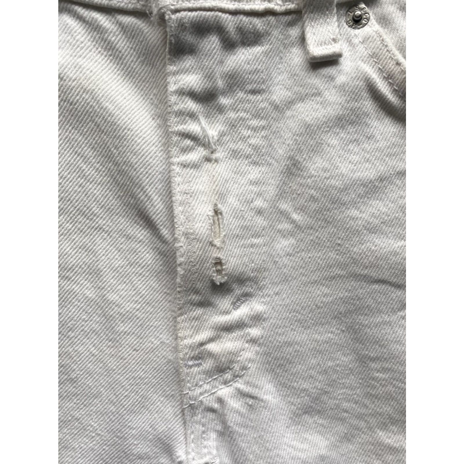 Levi's VINTAGE Levi’s 550 Orange Tab Denim Shorts White 30 Flaws Wear Cut Off Jeans Mens Short 30 White Denim Shorts Size US 30 / EU 46 - 5 Thumbnail