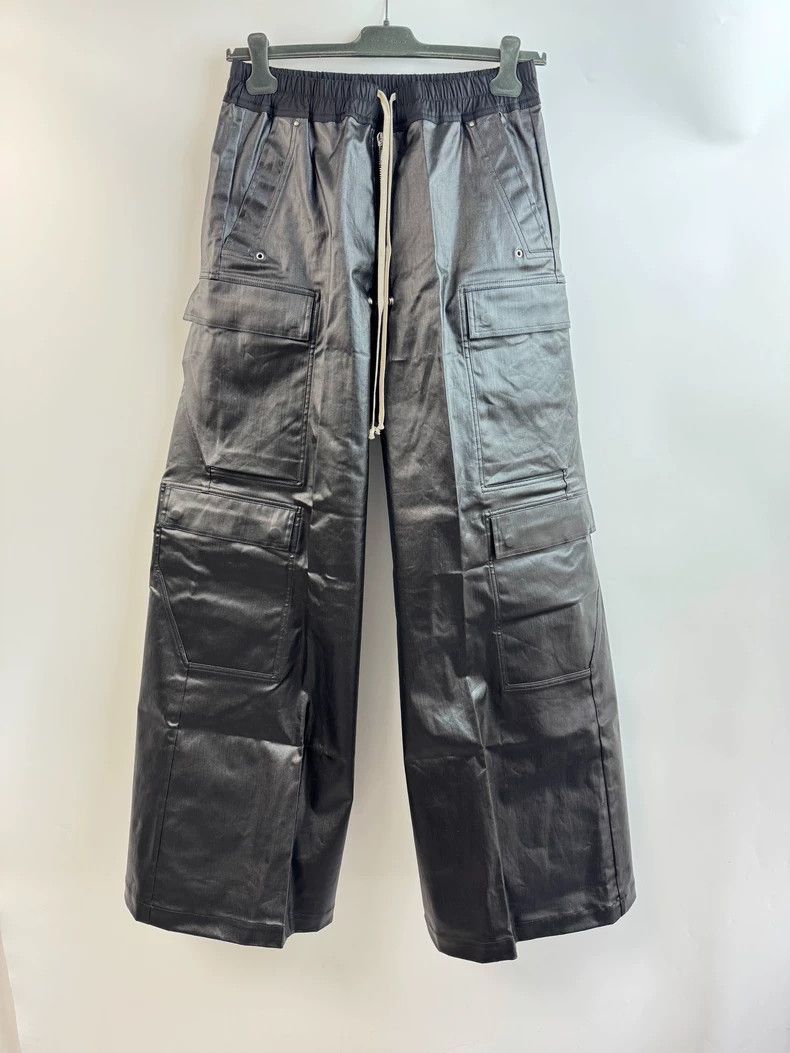 Rick Owens Rick owens Waxed cargo overalls pants Size US 40 / EU 56 - 1 Thumbnail