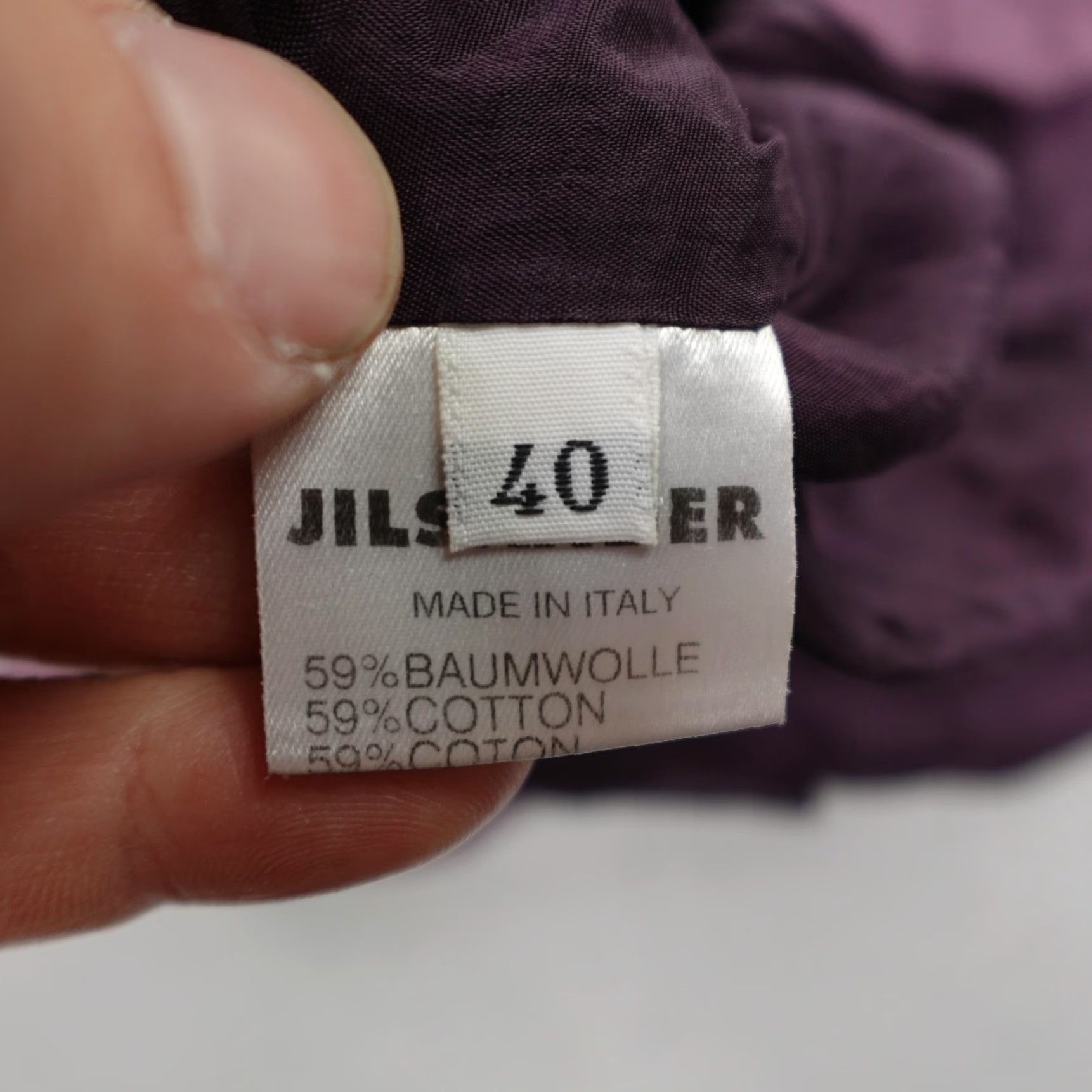 Jil Sander Jil Sander Jacket Womens 40 Purple bomber coat lined full zip flex lightweight | Zip Size S / US 4 / IT 40 - 4 Thumbnail