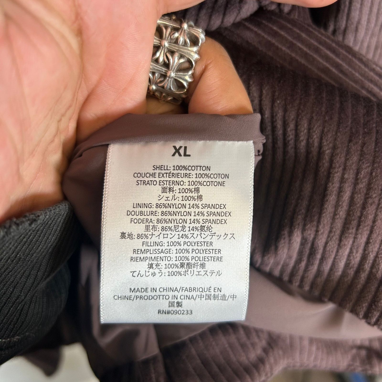 Fear of God Fear of God Essentials Plum Corduroy Jacket Size XL Size US XL / EU 56 / 4 - 4 Thumbnail