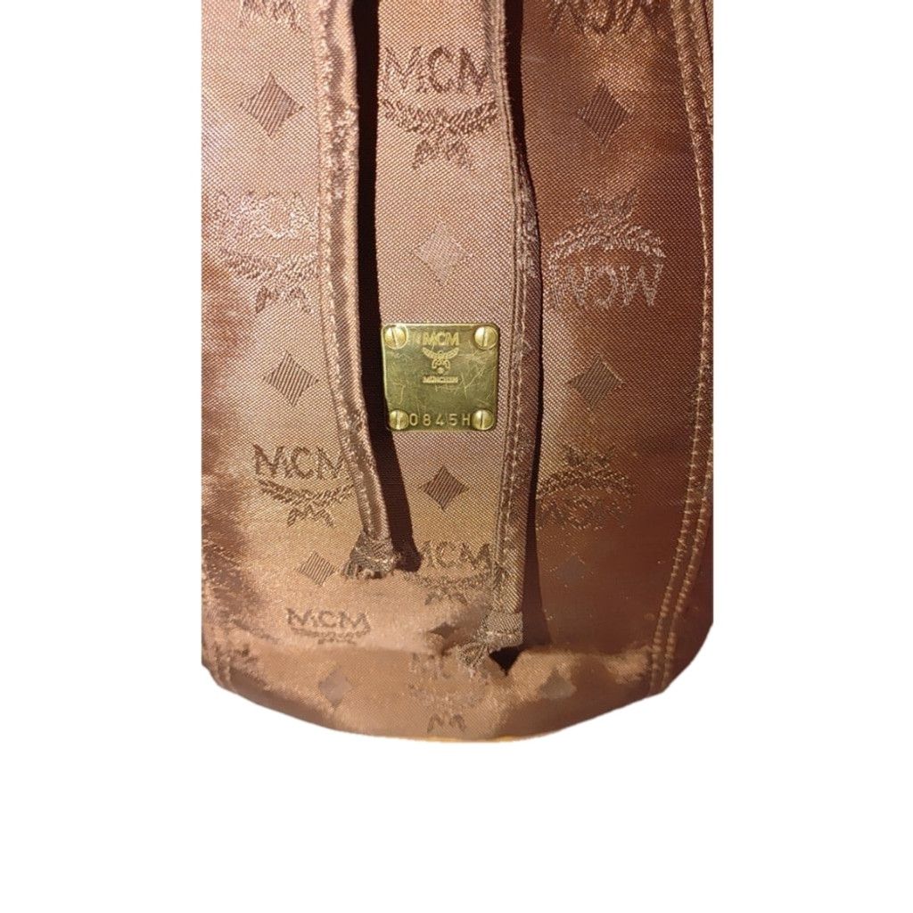 MCM MCM Heritage Silky Jacquard Monogram Visetos Backpack 08458 Size ONE SIZE - 3 Thumbnail