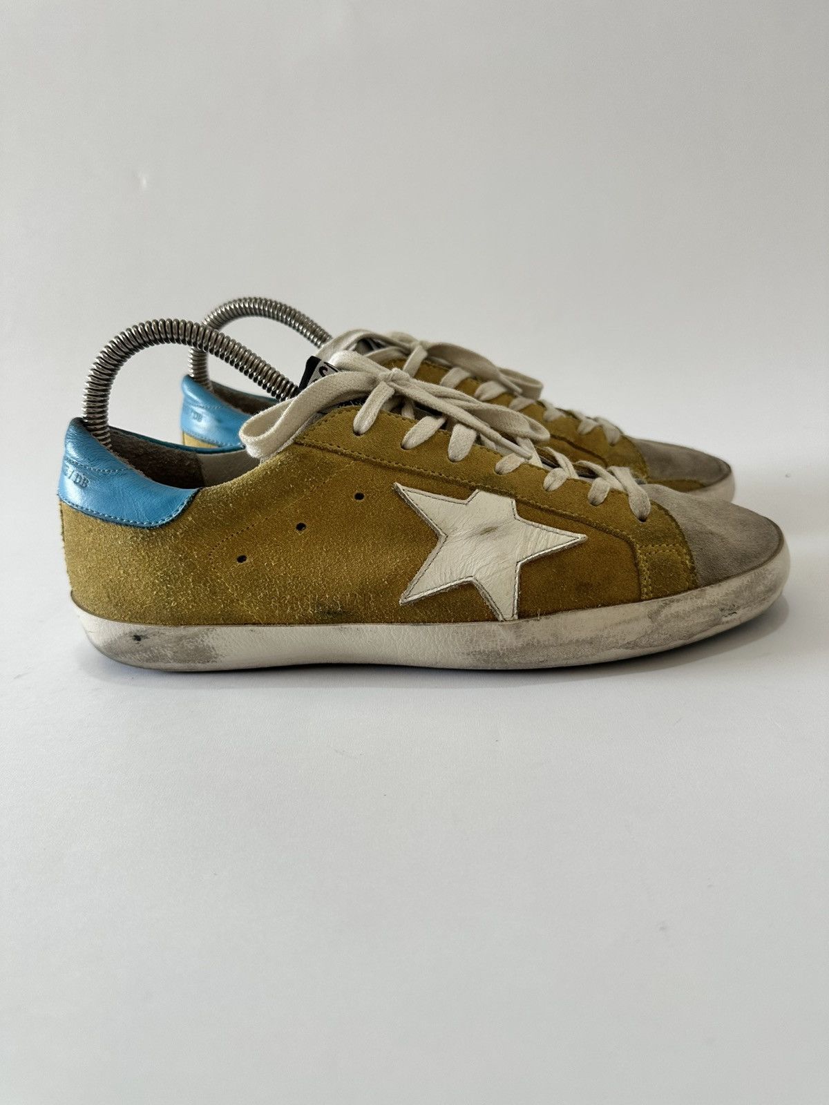 Golden Goose Multicolor Suede Superstar Lace Up Sneakers