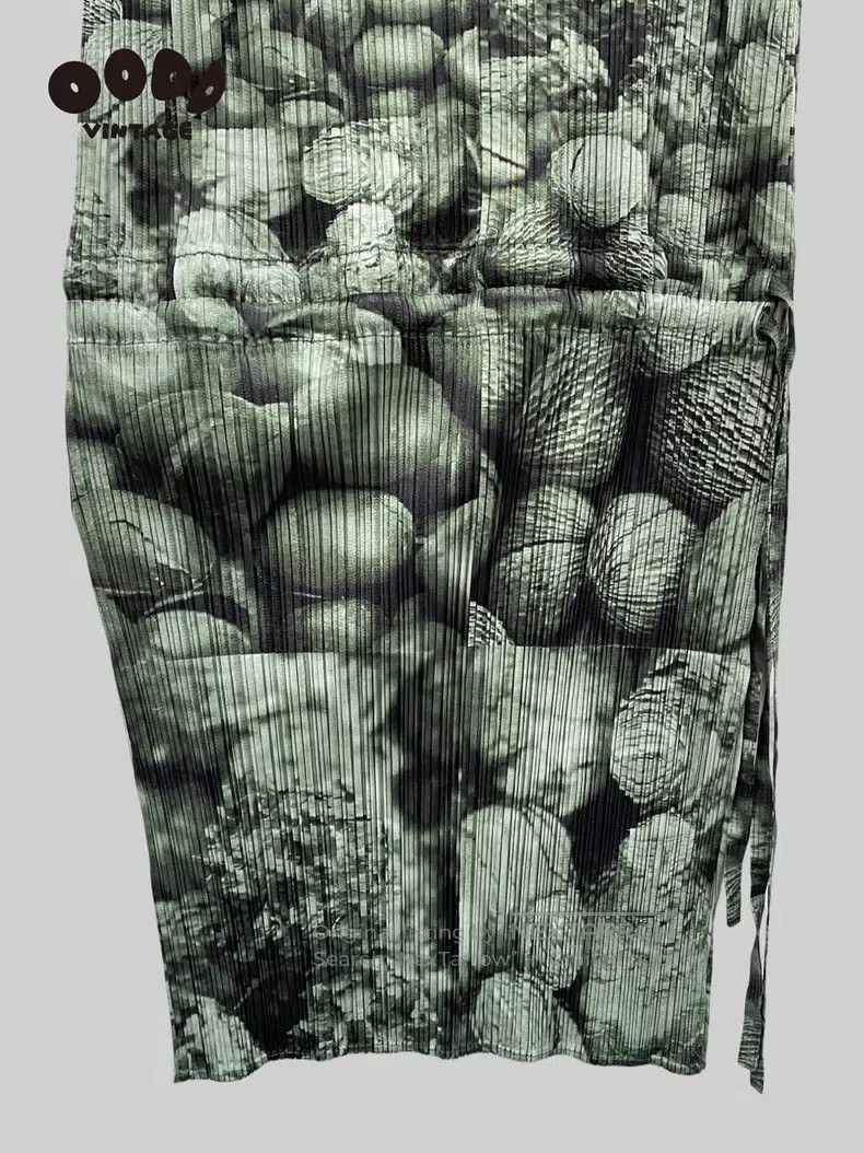 Issey Miyake Issey Miyake Nut Print Pleated Maxi Skirt Size L / US 10 / IT 46 - 7 Thumbnail