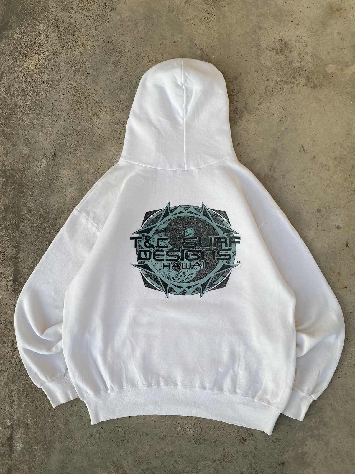 Vintage 🔥VINTAGE 90s T&C SURF DESIGN HOODIES MADE IN USA Size US XL / EU 56 / 4 - 1 Thumbnail