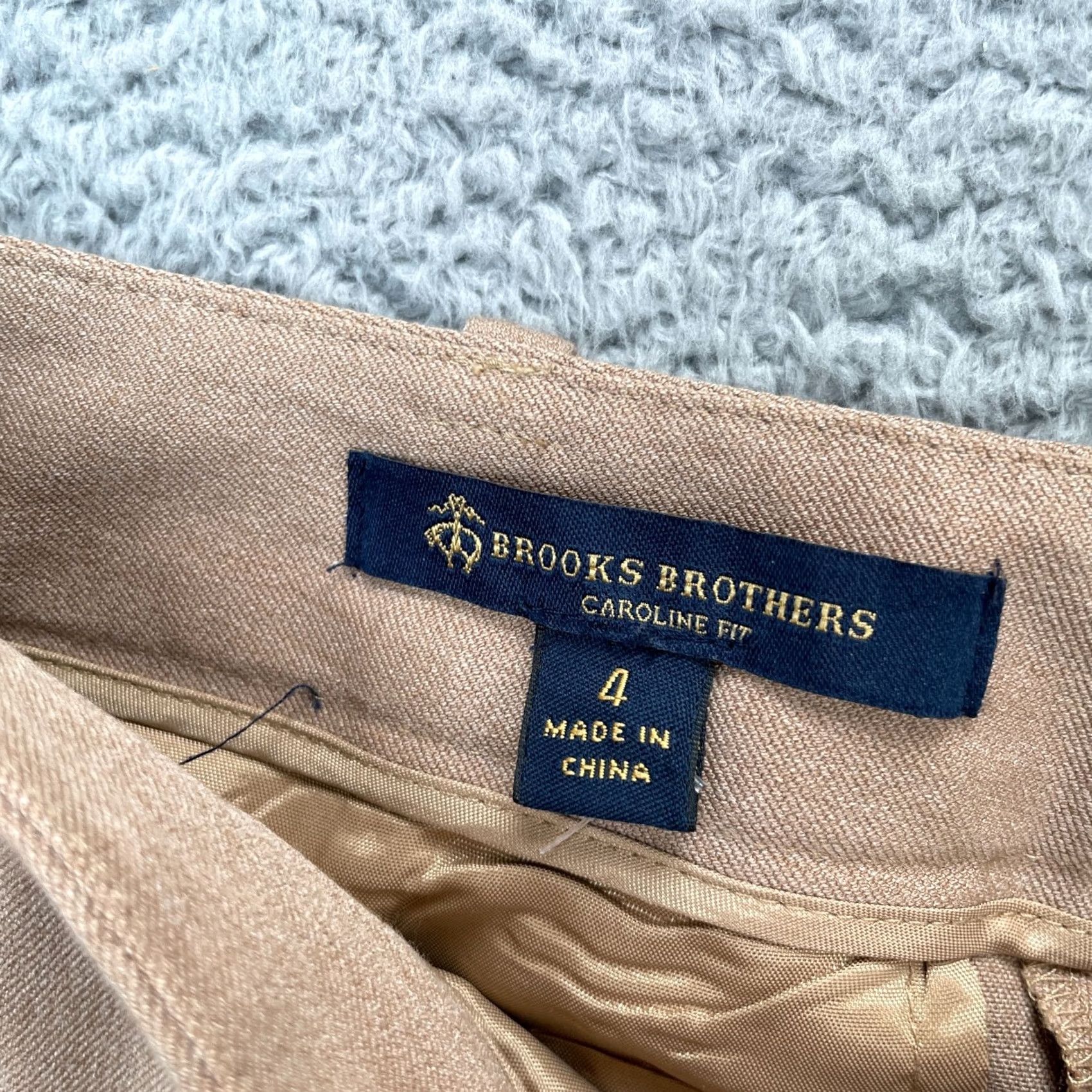 Brooks Brothers Brooks Brothers Womens Pants Brown Caroline Fit Straight Leg Stretch Business Size 24" / US 00 / IT 34 - 3 Thumbnail