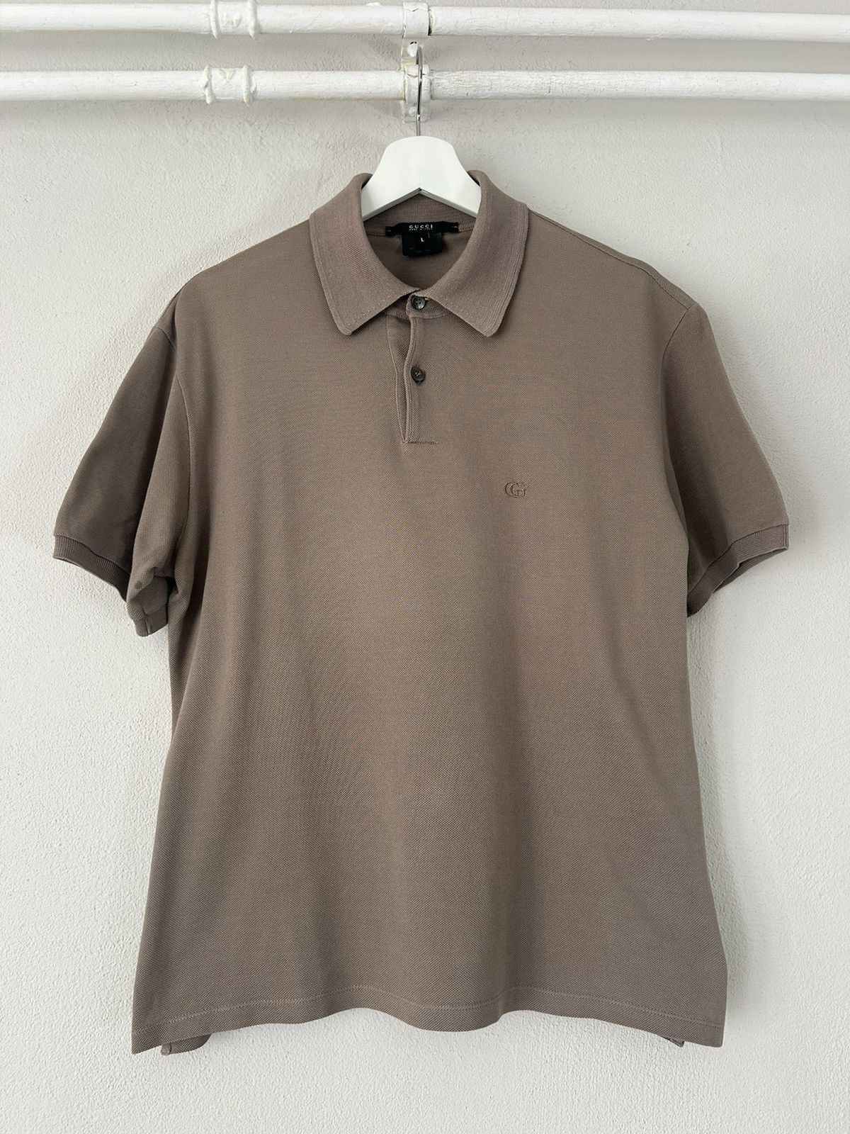 Gucci Gucci Classic Brown Polo Shirt - Size L Size US L / EU 52-54 / 3 - 1 Thumbnail