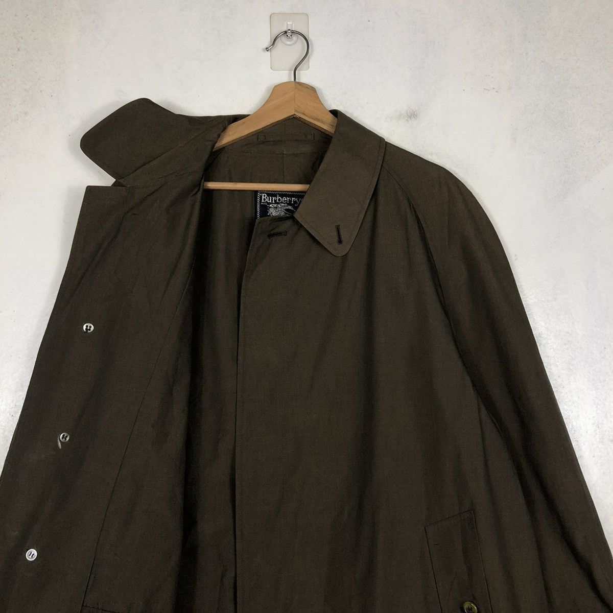 Burberry 📌VINTAGE FLY COATS LONG JACKET BURBERRY MADE IN ENGLAND Size US M / EU 48-50 / 2 - 14 Thumbnail