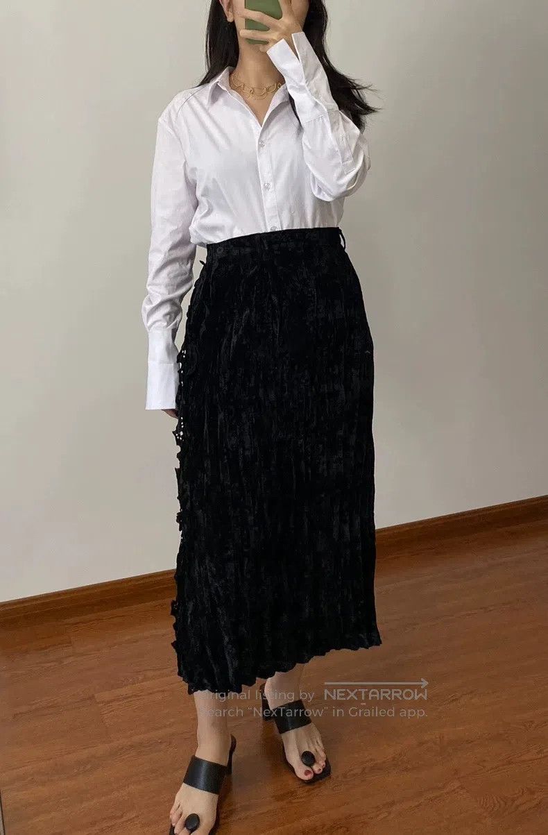 Issey Miyake Issey Miyake size:3 Main Line Black Midi Skirt Size 31" - 1 Thumbnail