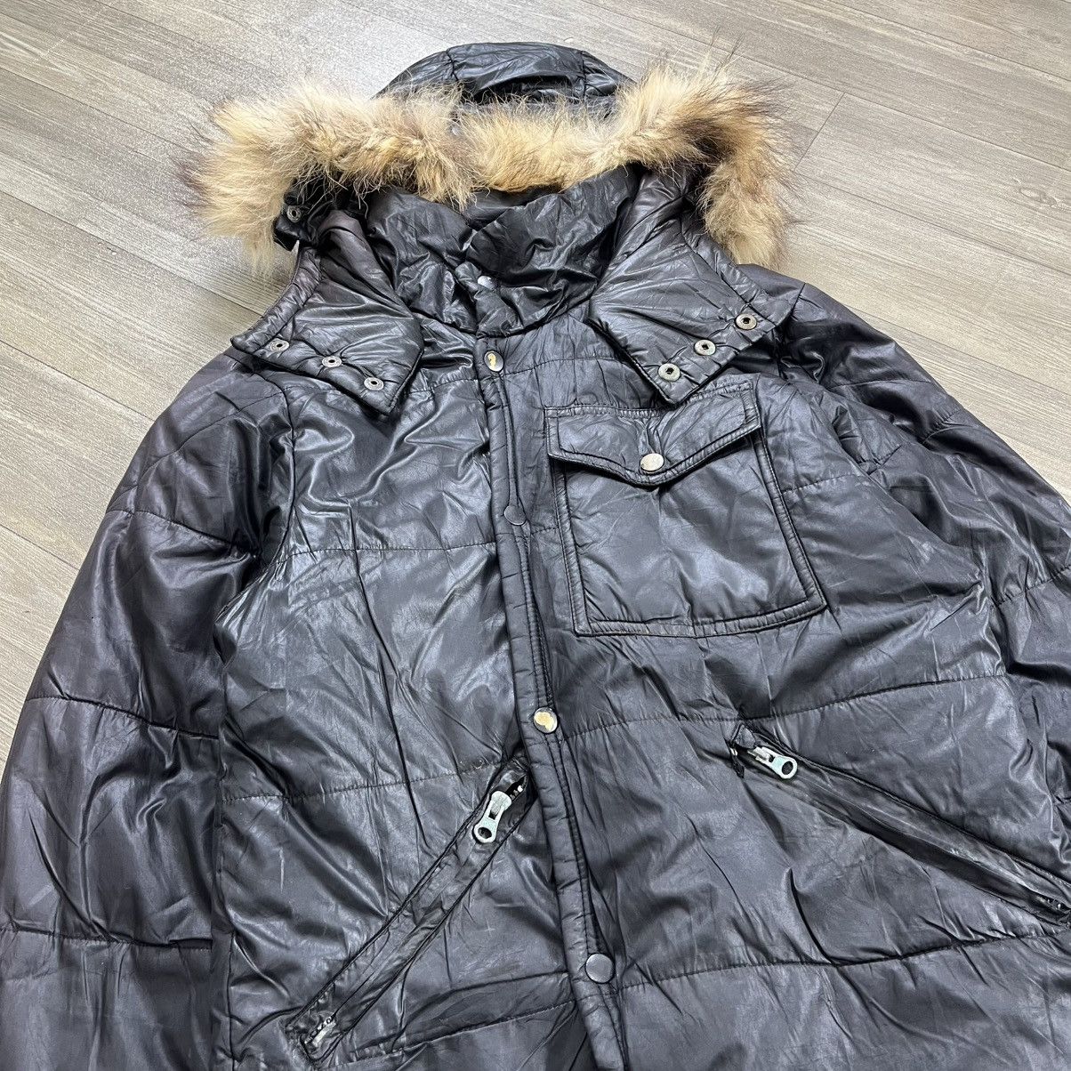 Japanese Brand 2000s Breathmint IfSixWasNine Kmrii Goa Lgb Fur Down Jacket Size US L / EU 52-54 / 3 - 3 Thumbnail