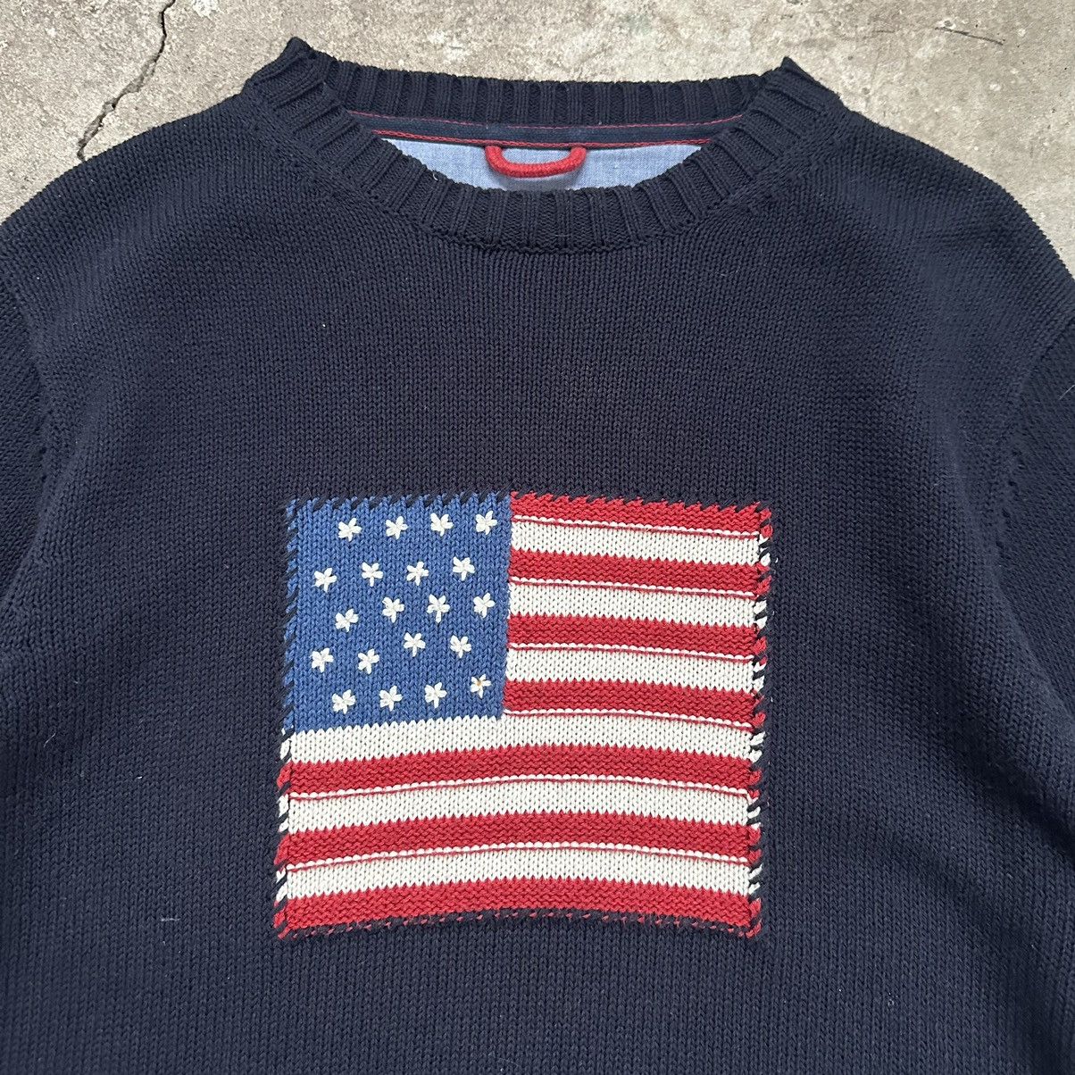 Gant 1/3 Vintage USA Flag Chest Embroidered Long Sleeve Knitwear Size US M / EU 48-50 / 2 - 5 Thumbnail