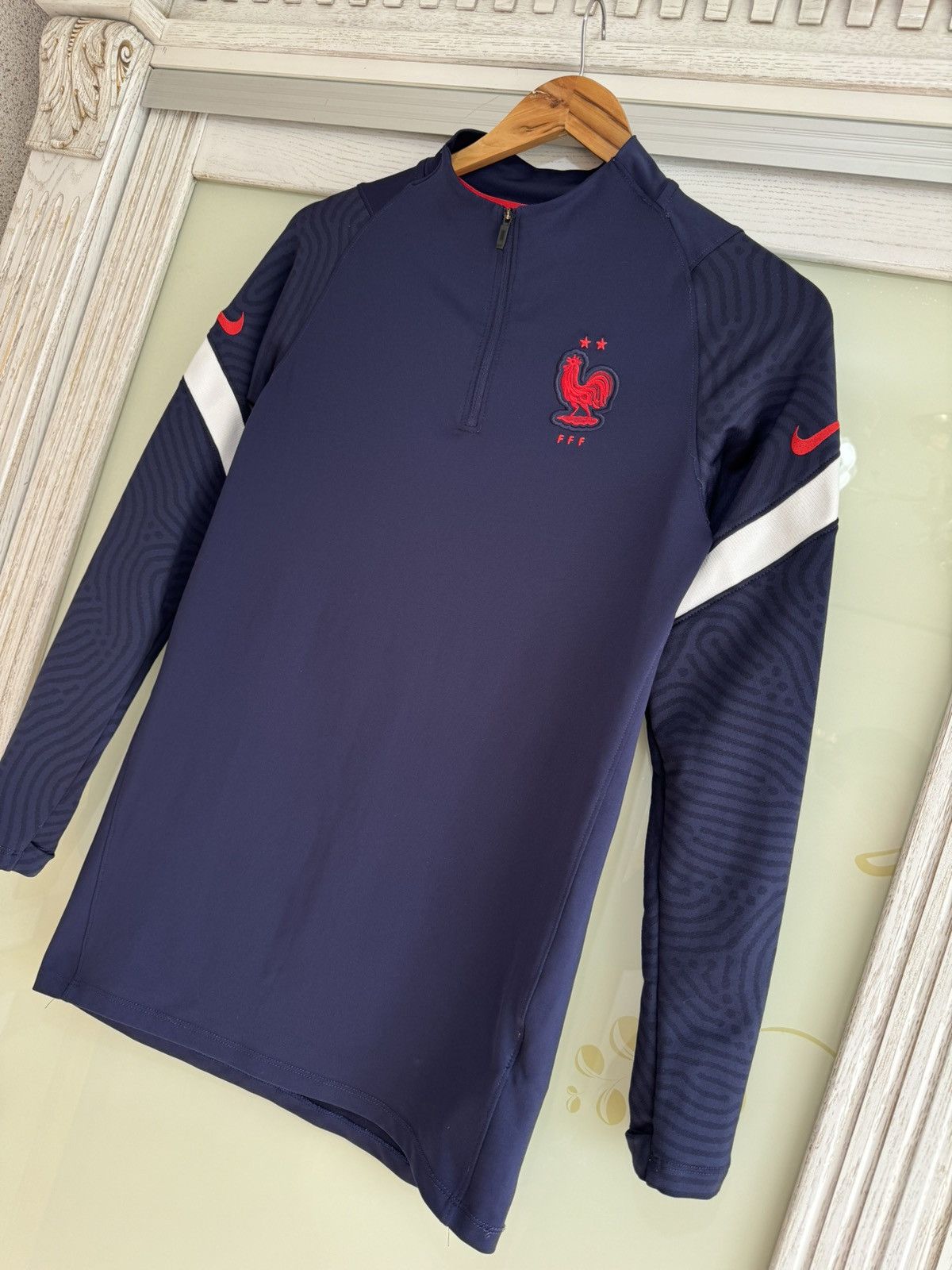 Nike France 2020-2021 Soccer Training Drill Top Football Jersey Size US S / EU 44-46 / 1 - 3 Thumbnail