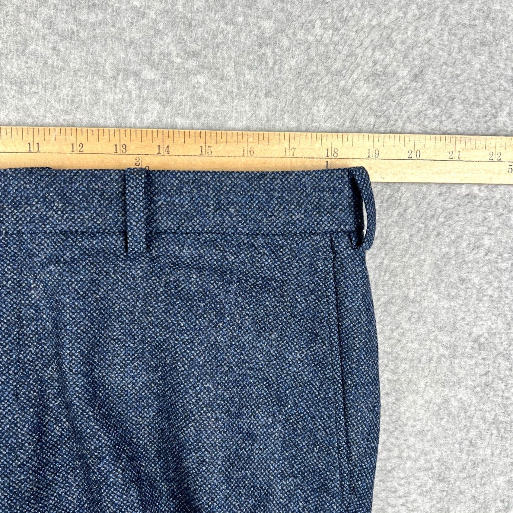 Suitsupply Suitsupply Wool Pants Mens Blue Straight Fit 42x31 Formal Dress Size 42R - 4 Thumbnail