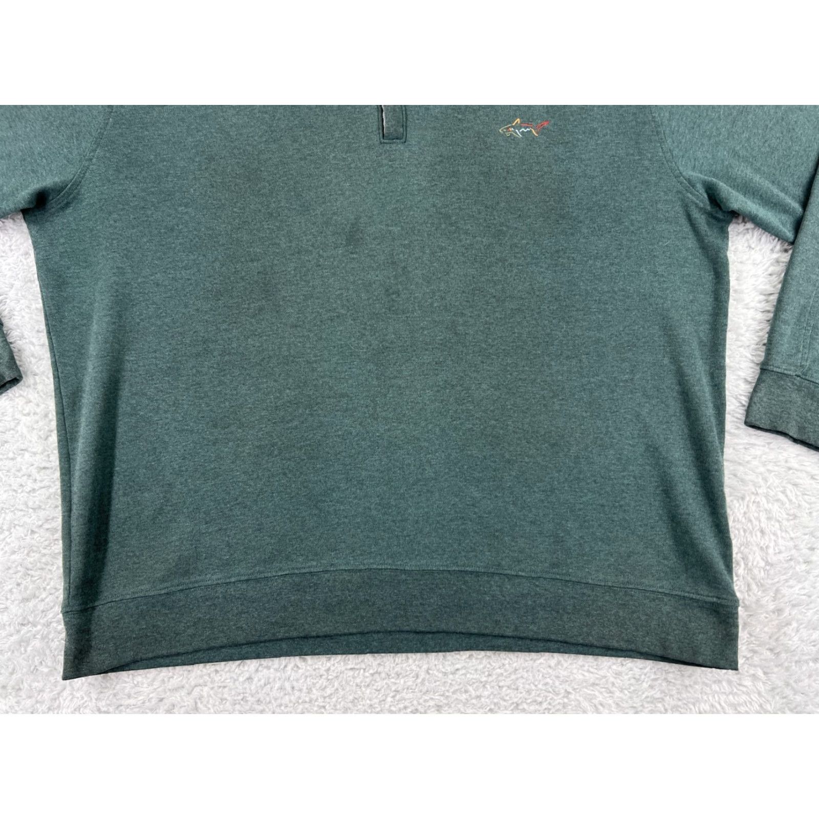 Vintage Greg Norman Mens Casual Shirt XL Green 1/4 Zip Lightweight Cotton Blend Sweater Pullover Size US XL / EU 56 / 4 - 5 Thumbnail