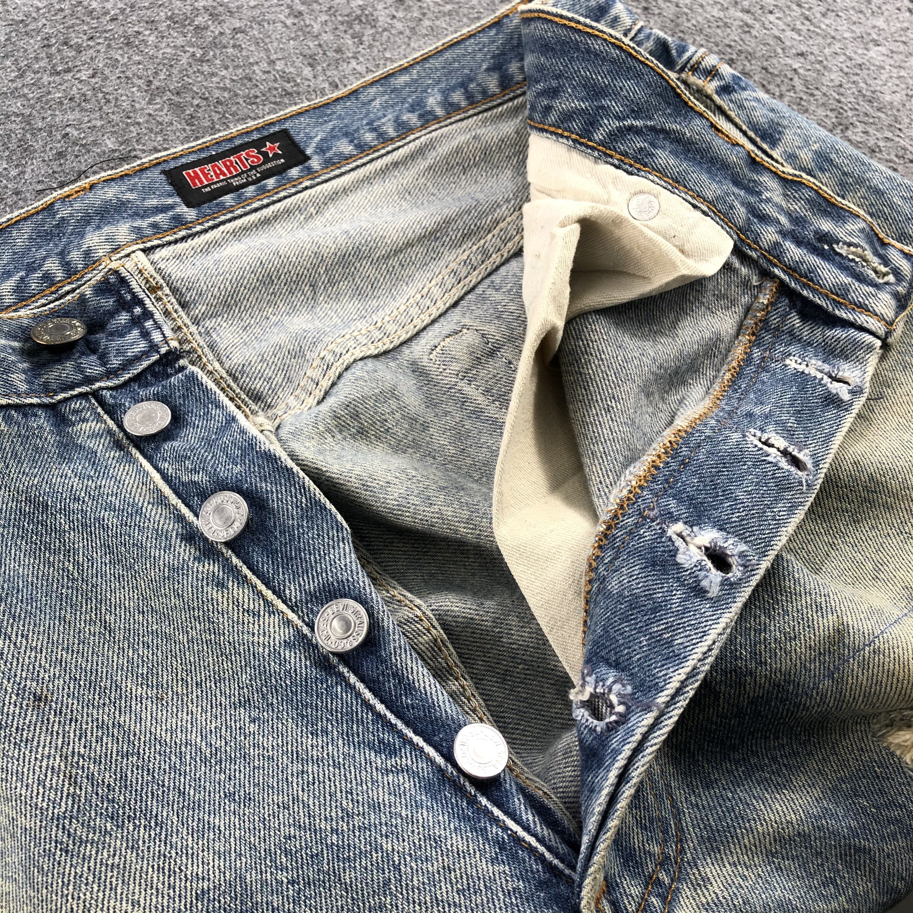 Levi's Vintage Levis 501 Jeans Rusty Wash Distressed Denim KJ376 Size US 34 / EU 50 - 8 Thumbnail