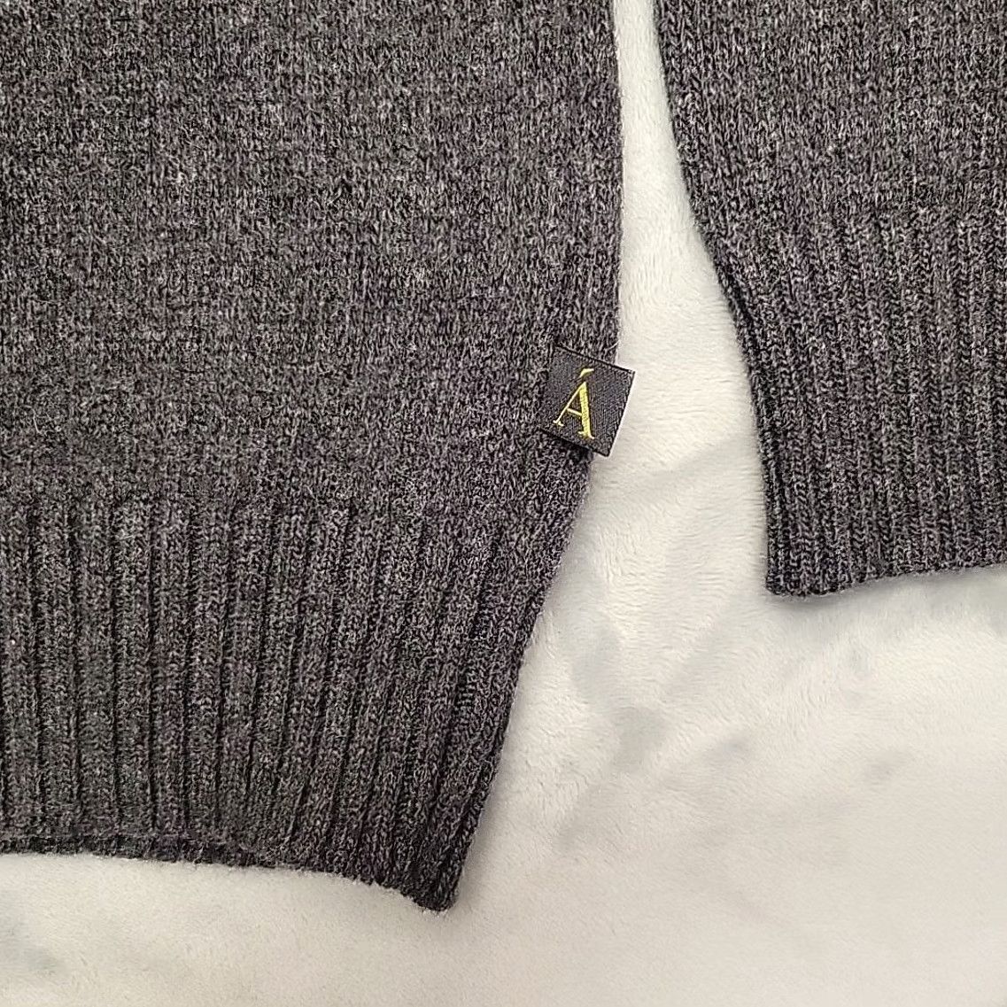 Vintage Anian Sweater Mens 2XL Charcoal Merino Wool Cashmere Blend Cashmino Crewneck NEW Pullover Knit Crew Neck Casual Mens Size US XXL / EU 58 / 5 - 3 Thumbnail