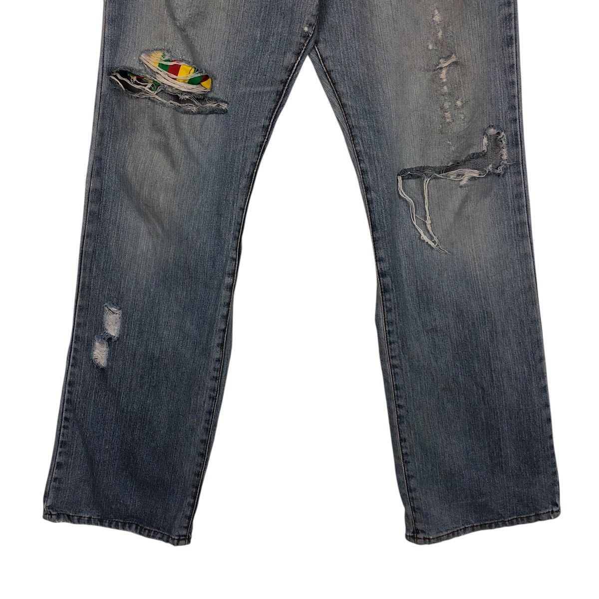 Japanese Brand Hysteric Glamour Distressed Patchwork Denim Size 34" / US 12 / IT 48 - 6 Thumbnail
