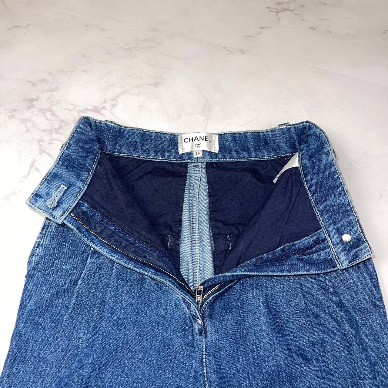 Chanel Chanel Paris Denim Jeans Blue Size 34 Size 34" / US 12 / IT 48 - 4 Thumbnail