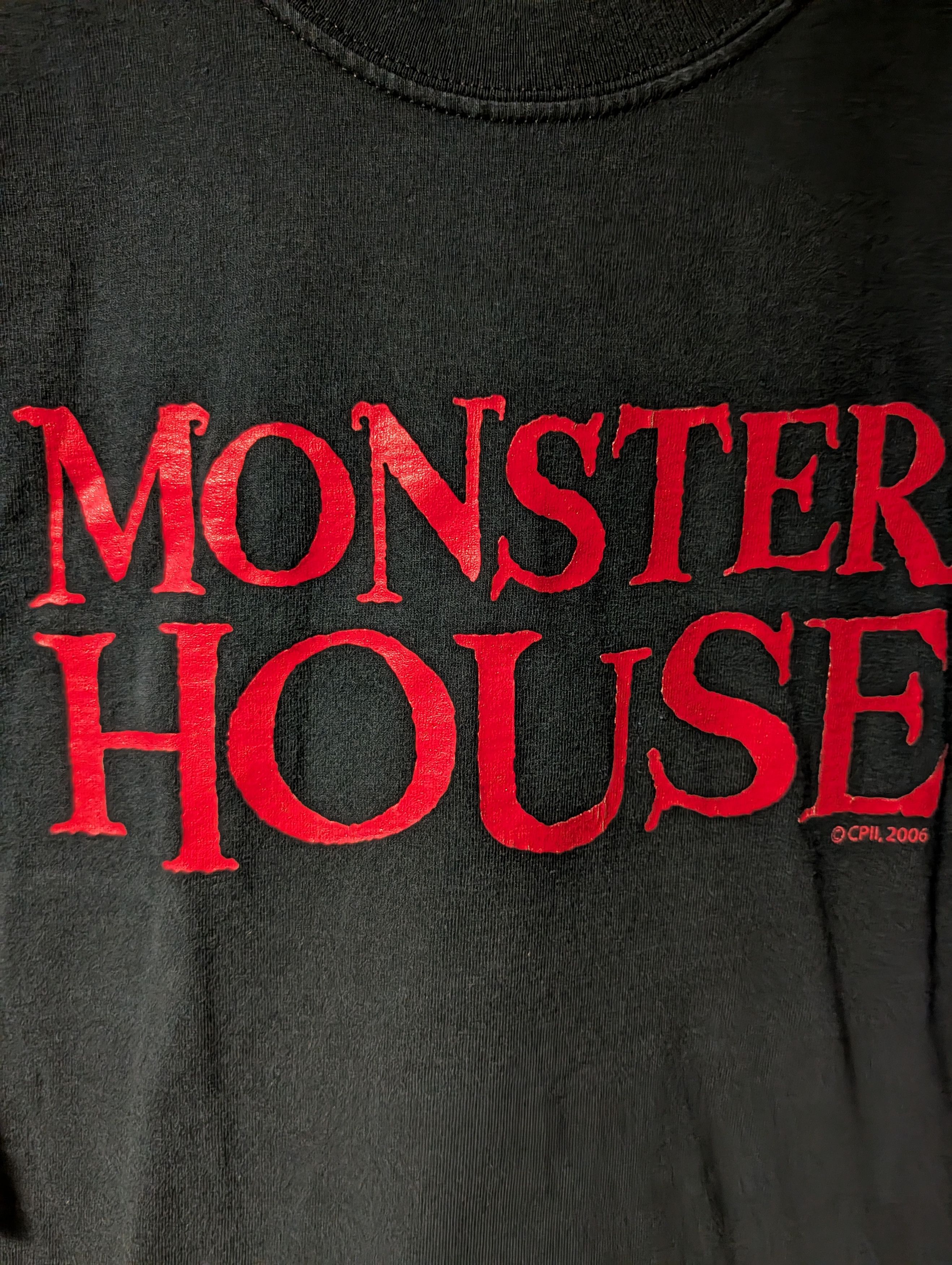 Gildan VTG 2006 Monster House Movie Promo T-Shirt Horror Animated Size US L / EU 52-54 / 3 - 2 Thumbnail