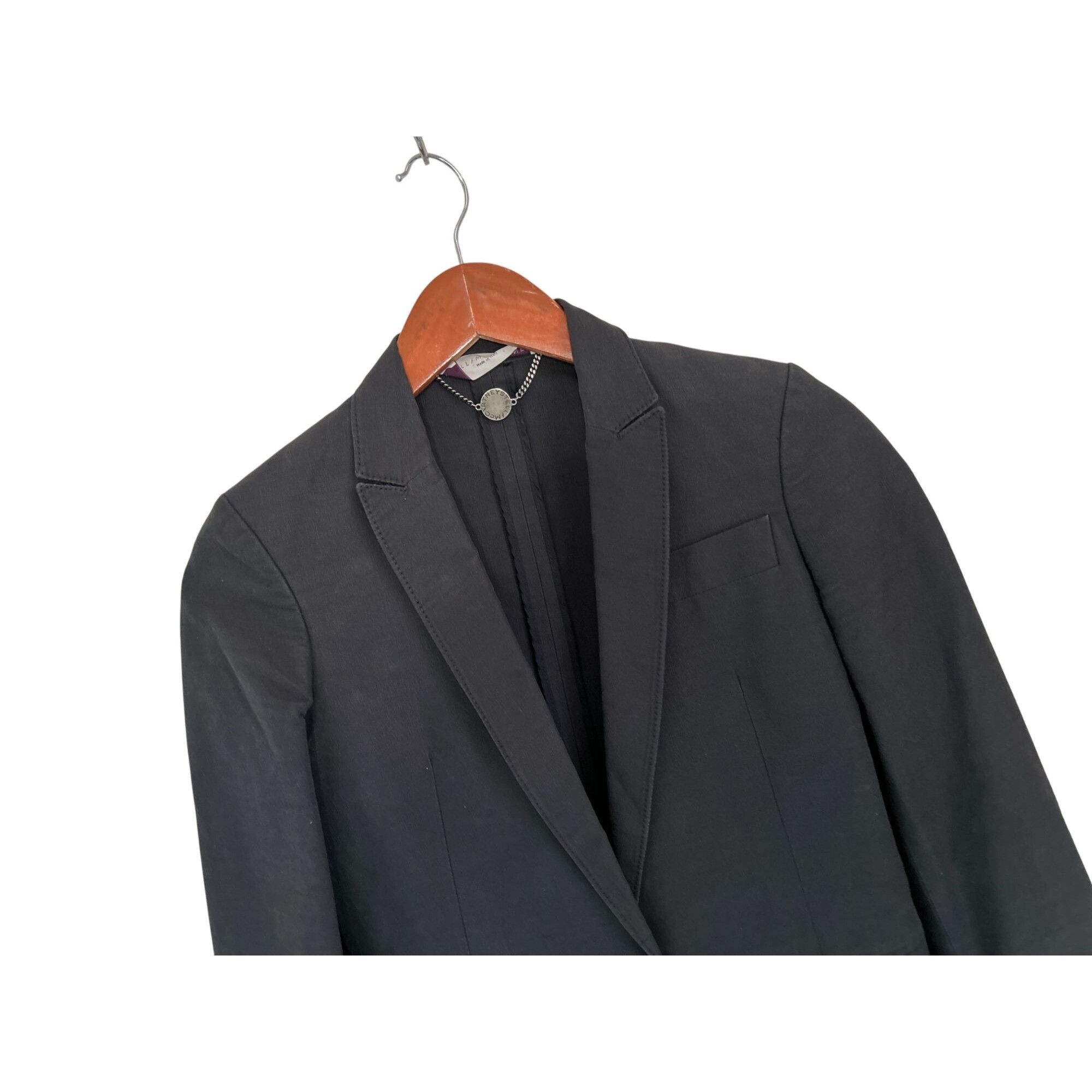 Stella McCartney Stella McCartney Blazer Charcoal Grey Single-Breasted Jacket Size XS / US 0-2 / IT 36-38 - 4 Thumbnail