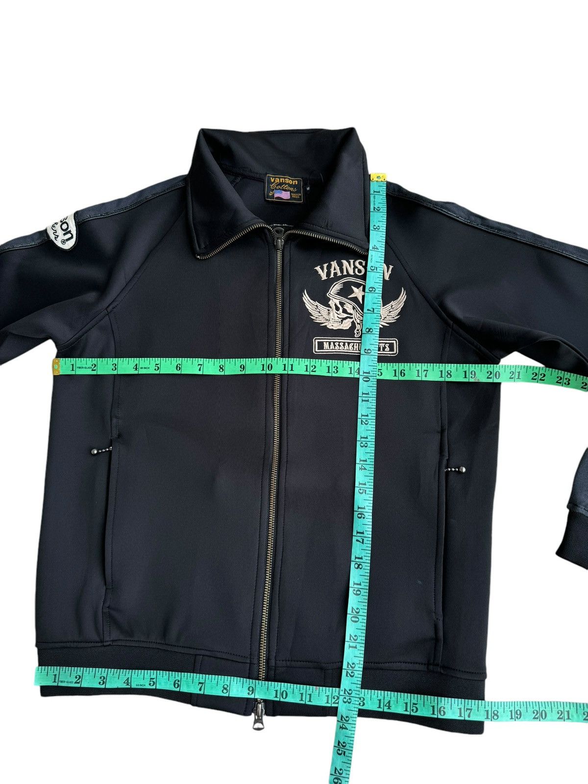 Avirex ⚡️⚡️Vintage Vanson Leather Sweater Jacket Embroidey Size US S / EU 44-46 / 1 - 17 Thumbnail
