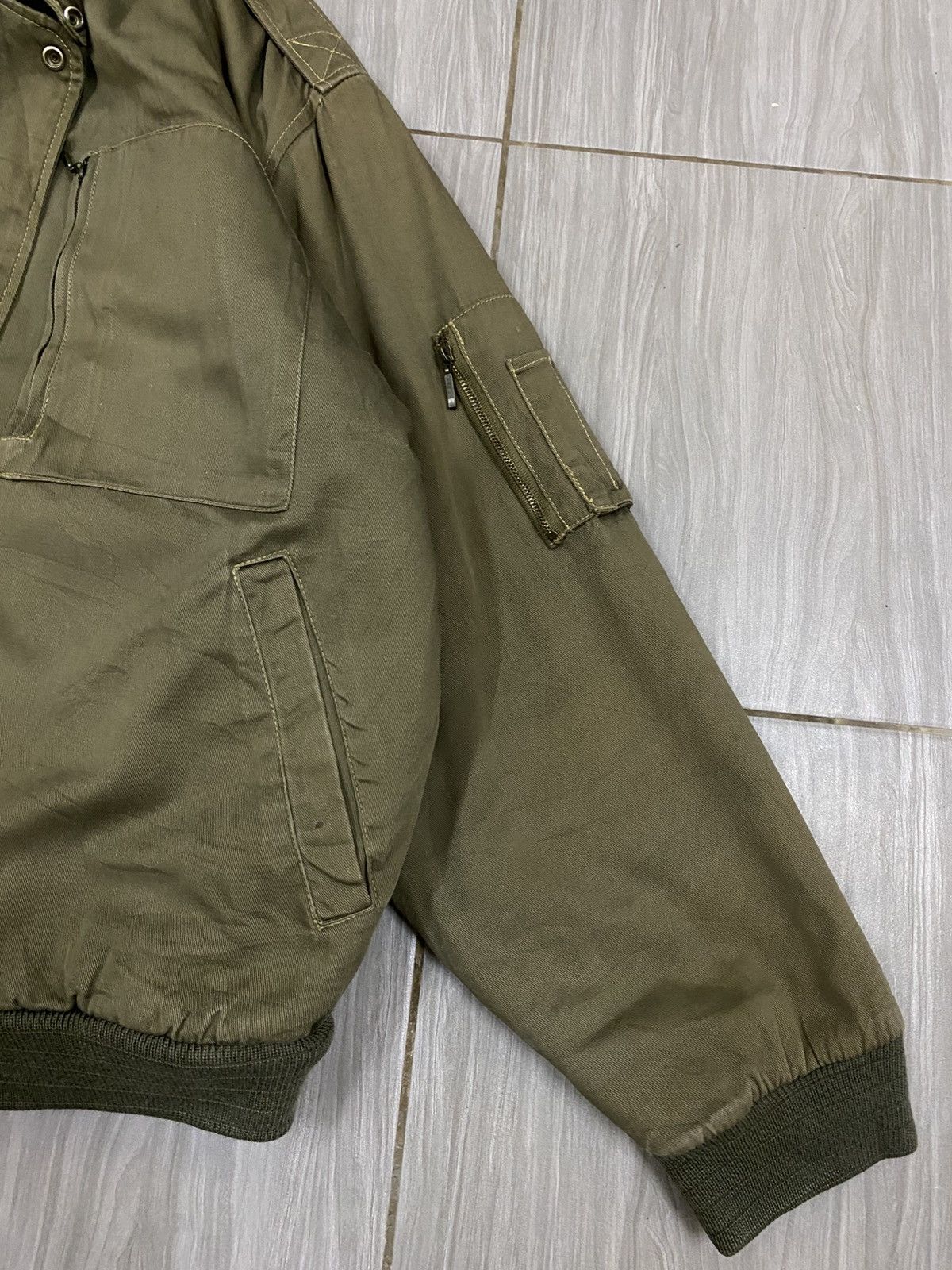 Issey Miyake Vintage Utility Bomber Jacket | Issey Miyake Style | Olive Size US M / EU 48-50 / 2 - 4 Thumbnail