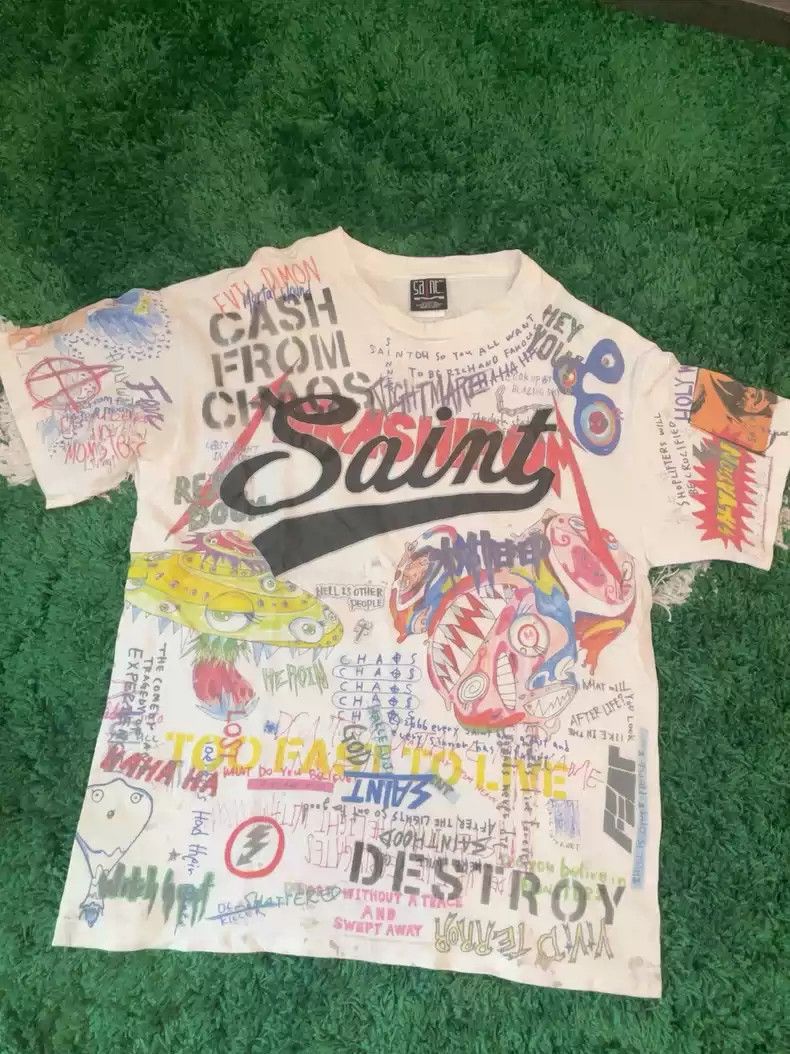 Saint Michael saint michael x Murakami Takashi made old graffiti. Size US XL / EU 56 / 4 - 1 Thumbnail
