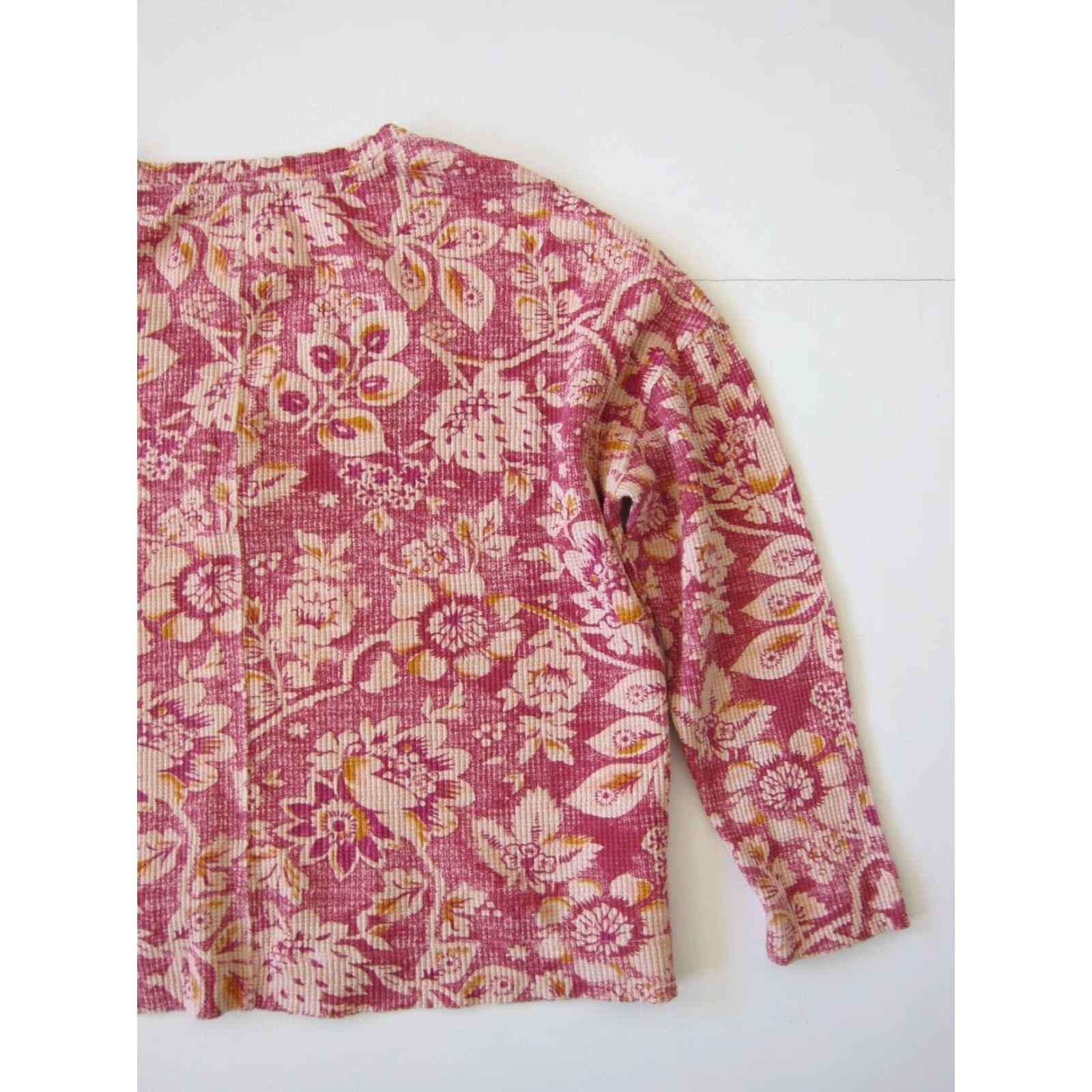 Vintage Pilcro Anthropologie Pink V-Neck Long Sleeve Oversized Top M Blouse Women Size M / US 6-8 / IT 42-44 - 6 Thumbnail