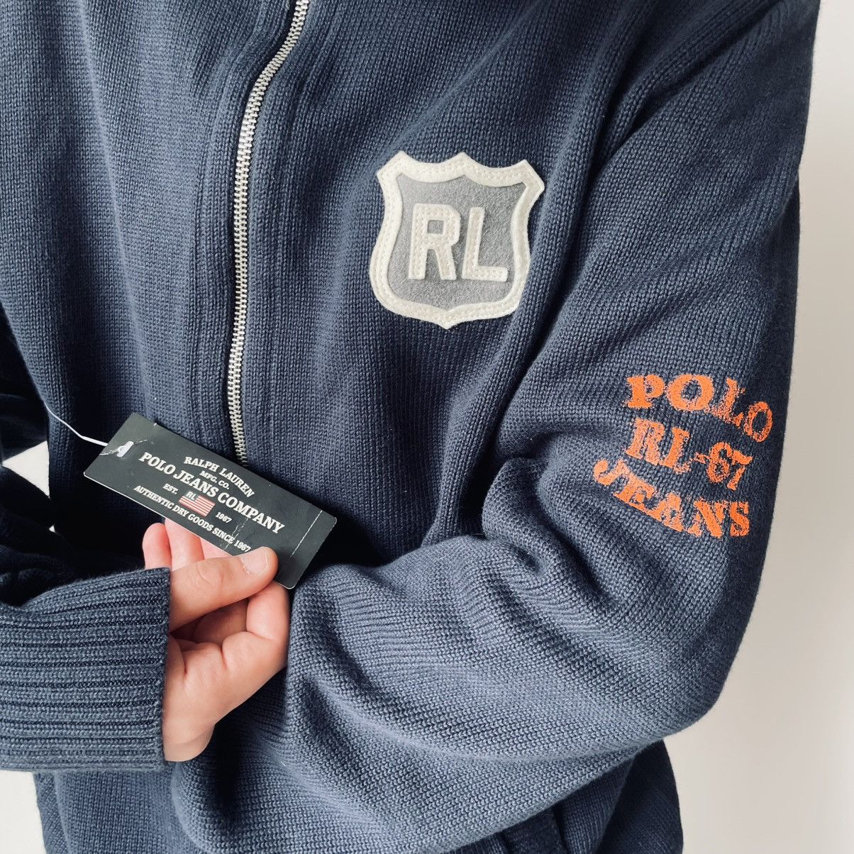 Polo Ralph Lauren New Polo Ralph Lauren Polo Jeans Full Zip Sweater Mens Size US XL / EU 56 / 4 - 2 Thumbnail