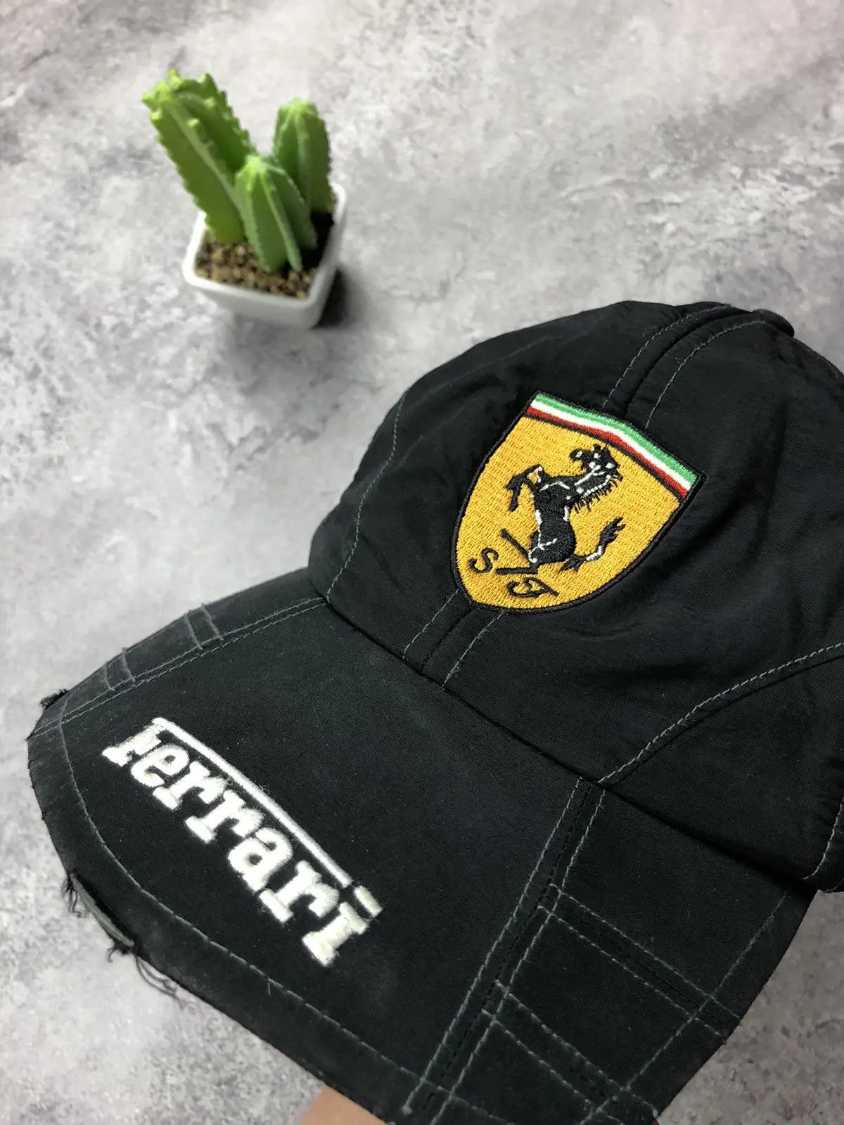 Ferrari FERRARI Vintage Formula 1 Big Logo Racing Cap Streetwear Size ONE SIZE - 2 Thumbnail