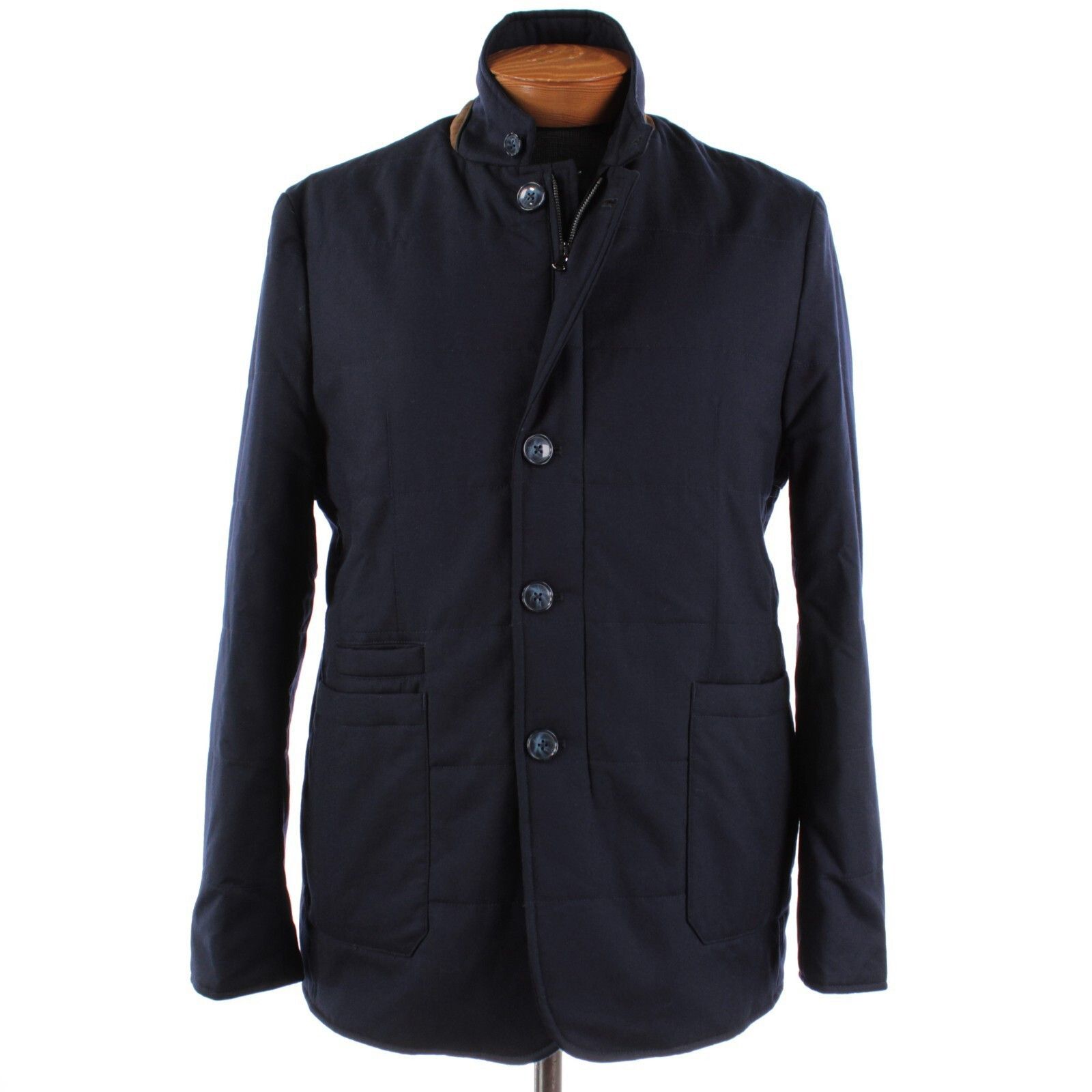 Zanella Zanella Coat Size L US In Blue Wool Size US L / EU 52-54 / 3 - 1 Thumbnail