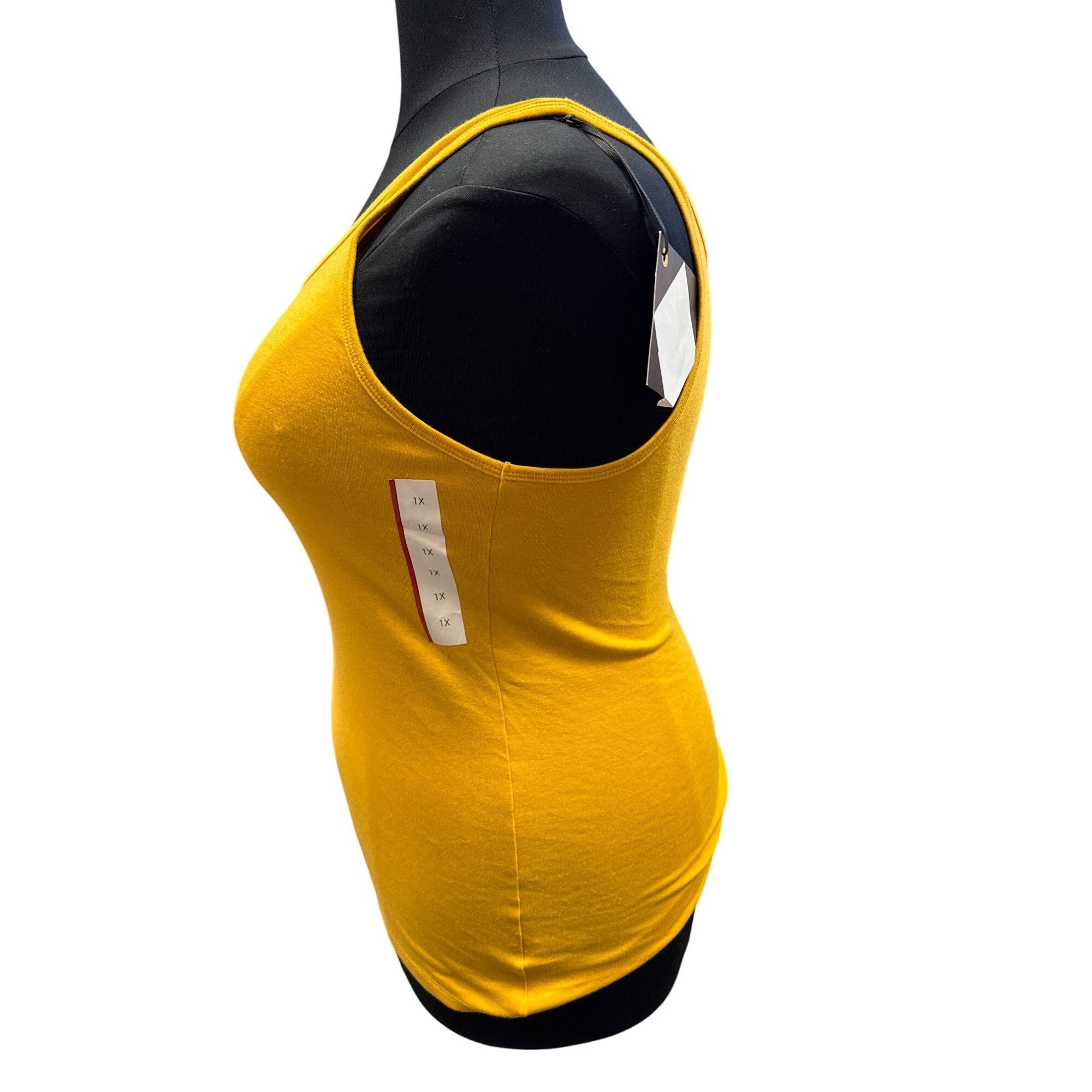 Other Ava & Viv Womens Yellow Tank Top Sleeveless Scoop Neck Stret Size XL / US 12-14 / IT 48-50 - 4 Thumbnail