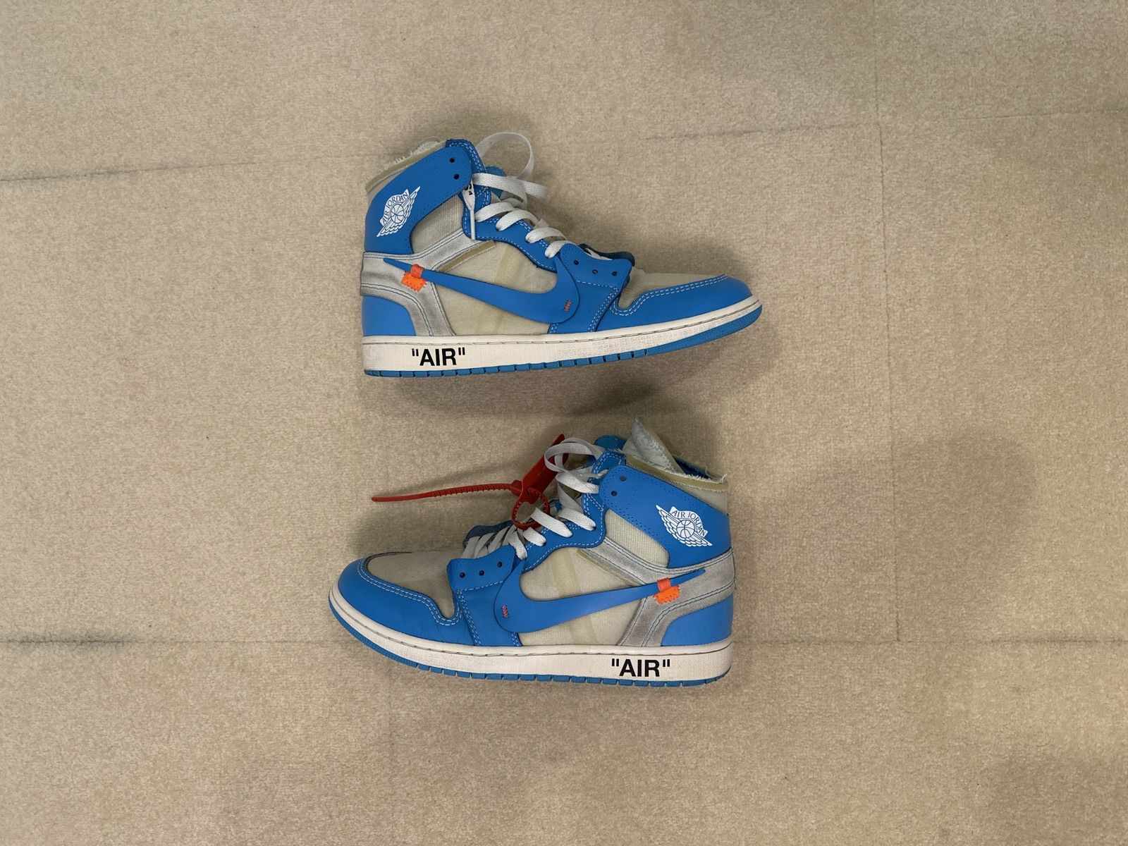 Off White x Jordan 1 UNC Size 11 OFF WHITE JORDAN 1 UNC UNIVERSITY BLUE SIZE | Mercari main image 3
