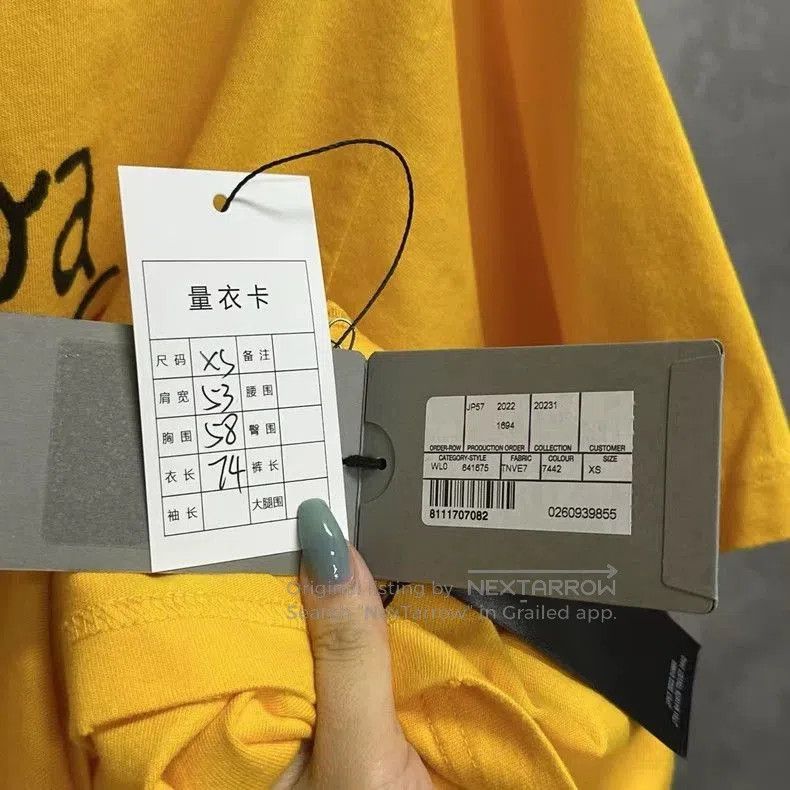 Balenciaga Balenciaga Yellow Logo Print Short Sleeve T-shirt. Size US XS / EU 42 / 0 - 5 Thumbnail