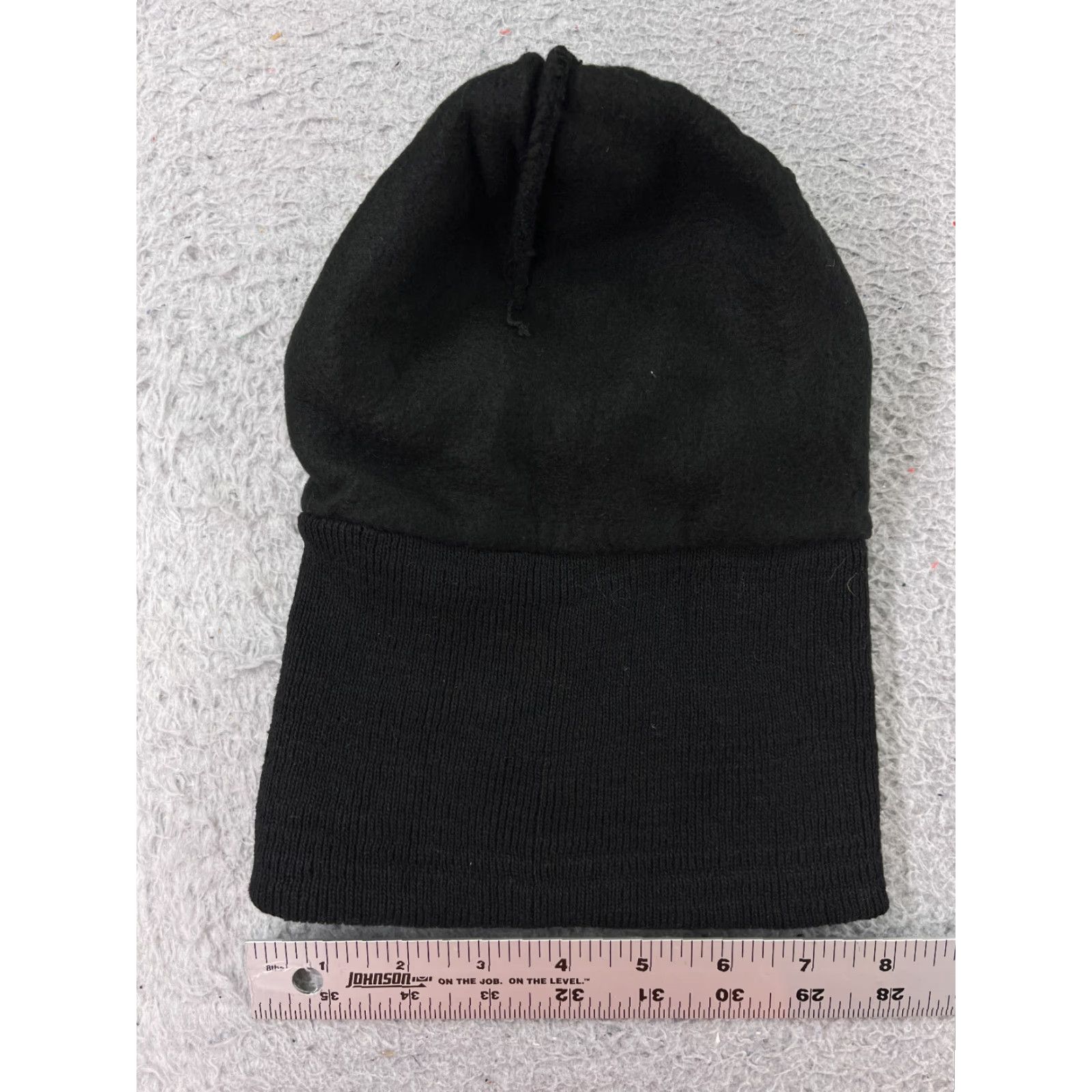 Vintage Beanie Toque Adult One Size Black Knit Acrylic Polyester Lined Winter Snow Ski Size ONE SIZE - 3 Thumbnail