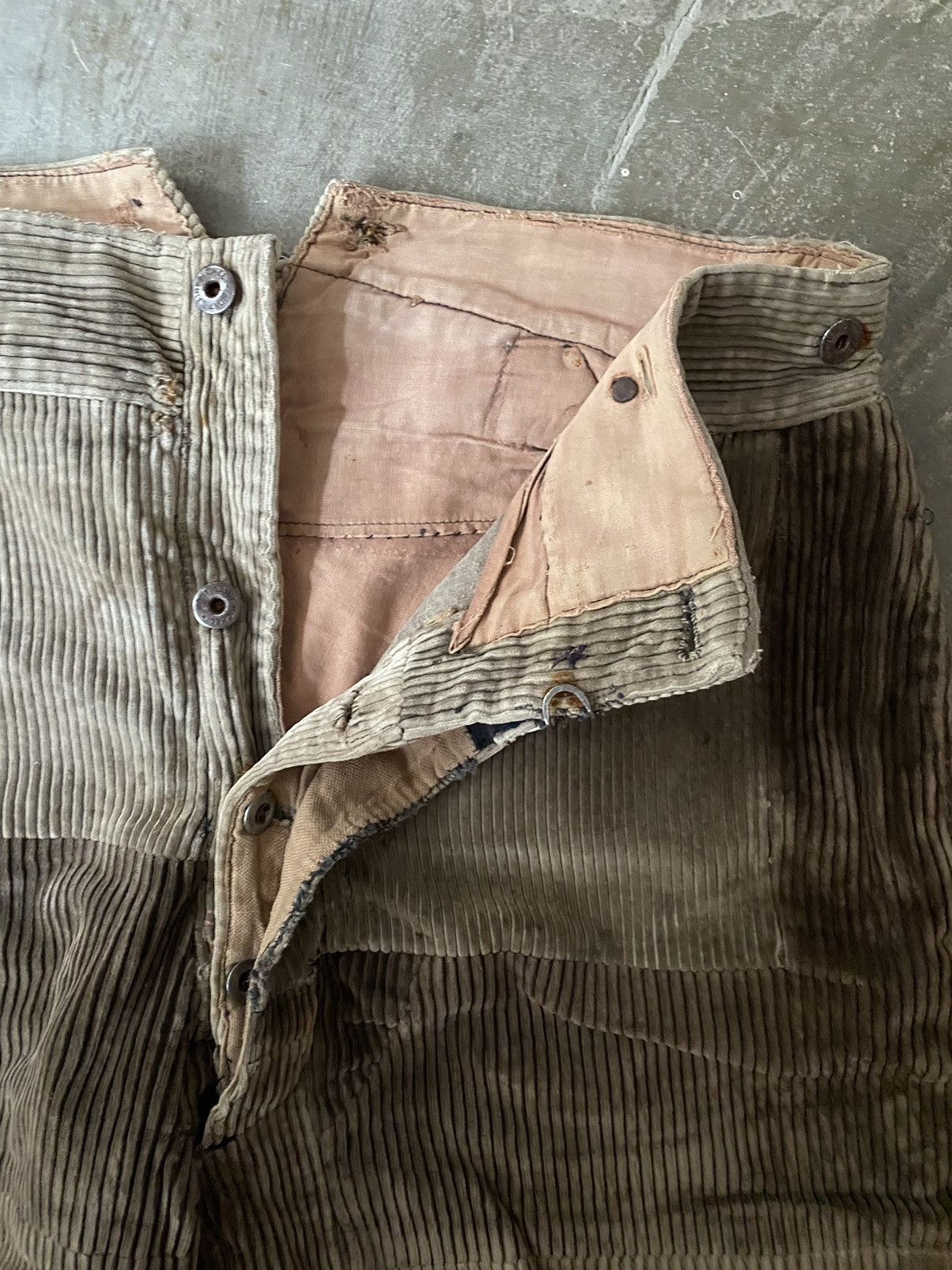 Le Mont Saint Michel Vintage 50s Le Mont St Michel French Corduroy Pants Kapital Size US 34 / EU 50 - 4 Thumbnail